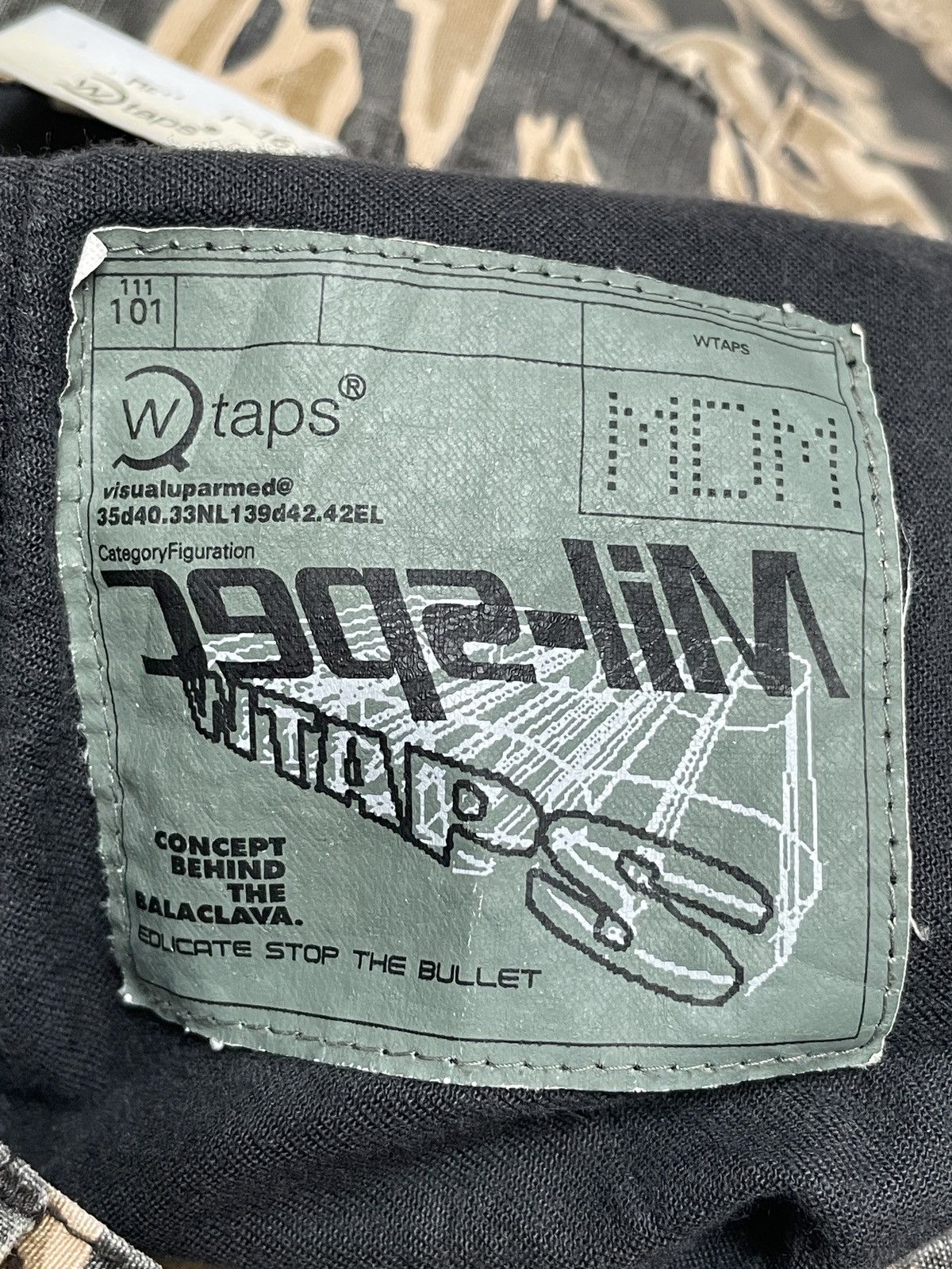 Wtaps Very Rare Vintage Brand Wtaps Tiger Stripe Baggy Cargo 1990s Size US 31 - 12 Thumbnail