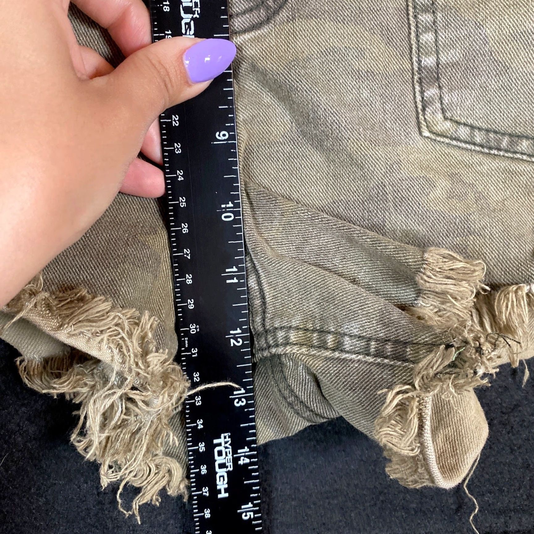 Vintage We The Free Womens Shorts Brown Cut-Off Cotton Blend Stretch 28 Front Pocket 5-Pocket High Rise Fringed Momcore Casual 28 Womens Size 28" / US 6 / IT 42 - 6 Thumbnail