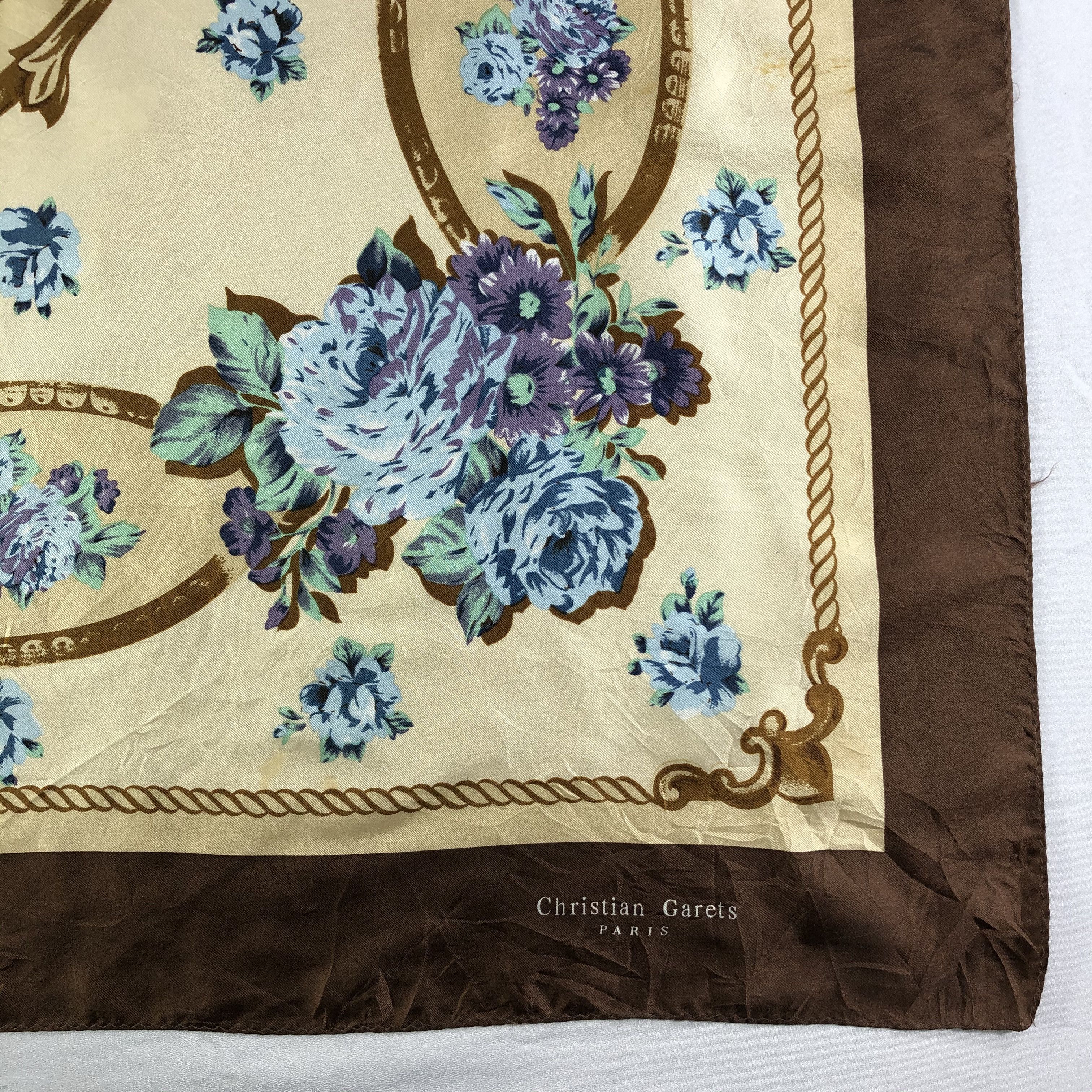 Vintage Vintage Christian Garets Paris Silk Scarf Size ONE SIZE - 5 Thumbnail