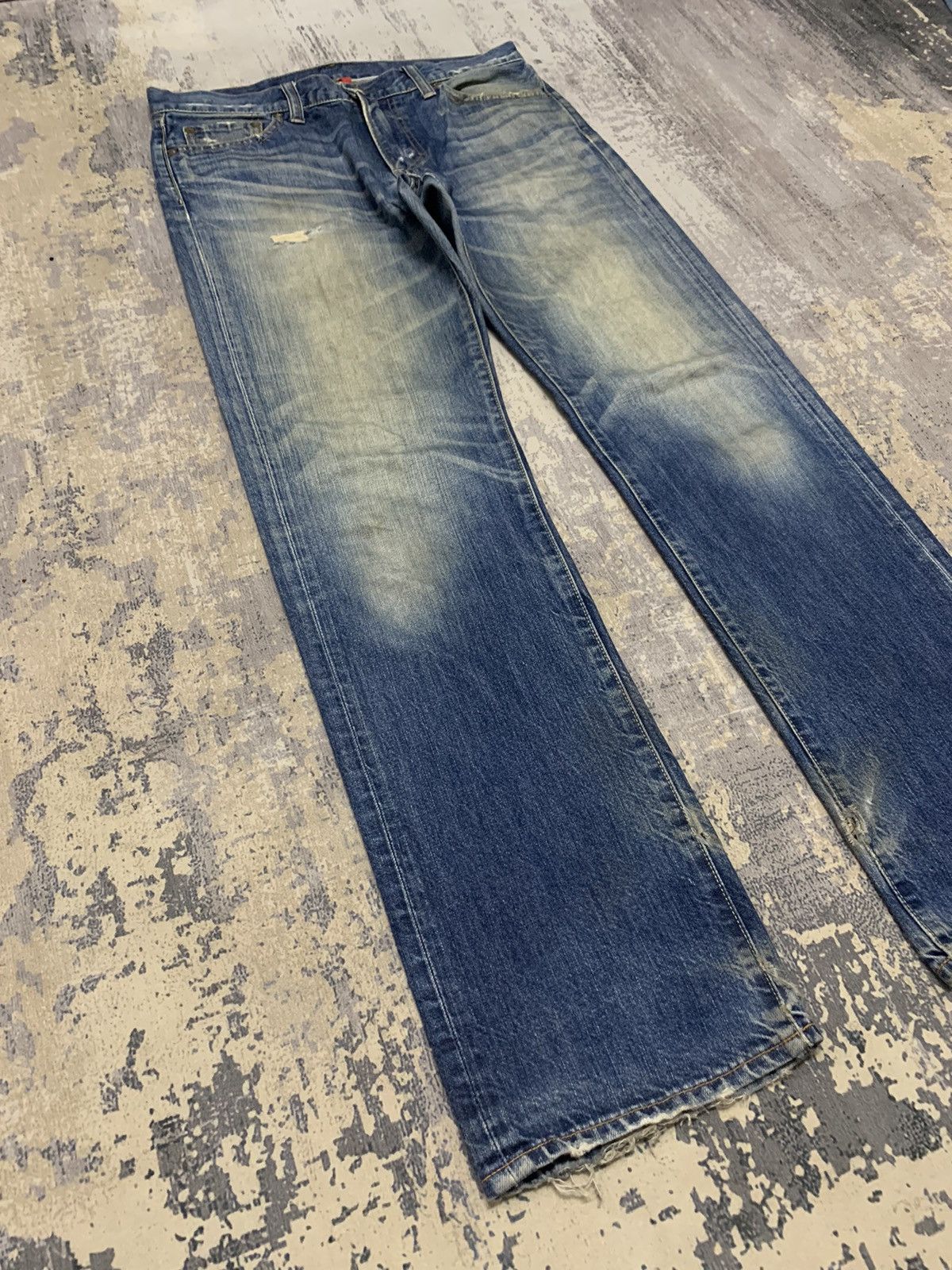 Hysteric Glamour Uniqlo Japan Distressed Hysteric Glamour Style Jeans 34x33 Size US 34 / EU 50 - 4 Thumbnail