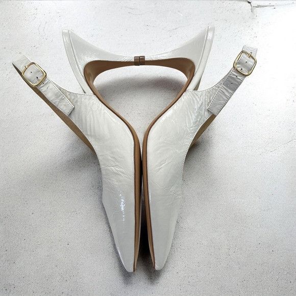 KHAITE KHAITE River Slingback 75 Pump in White Size US 10 / IT 40 - 7 Thumbnail