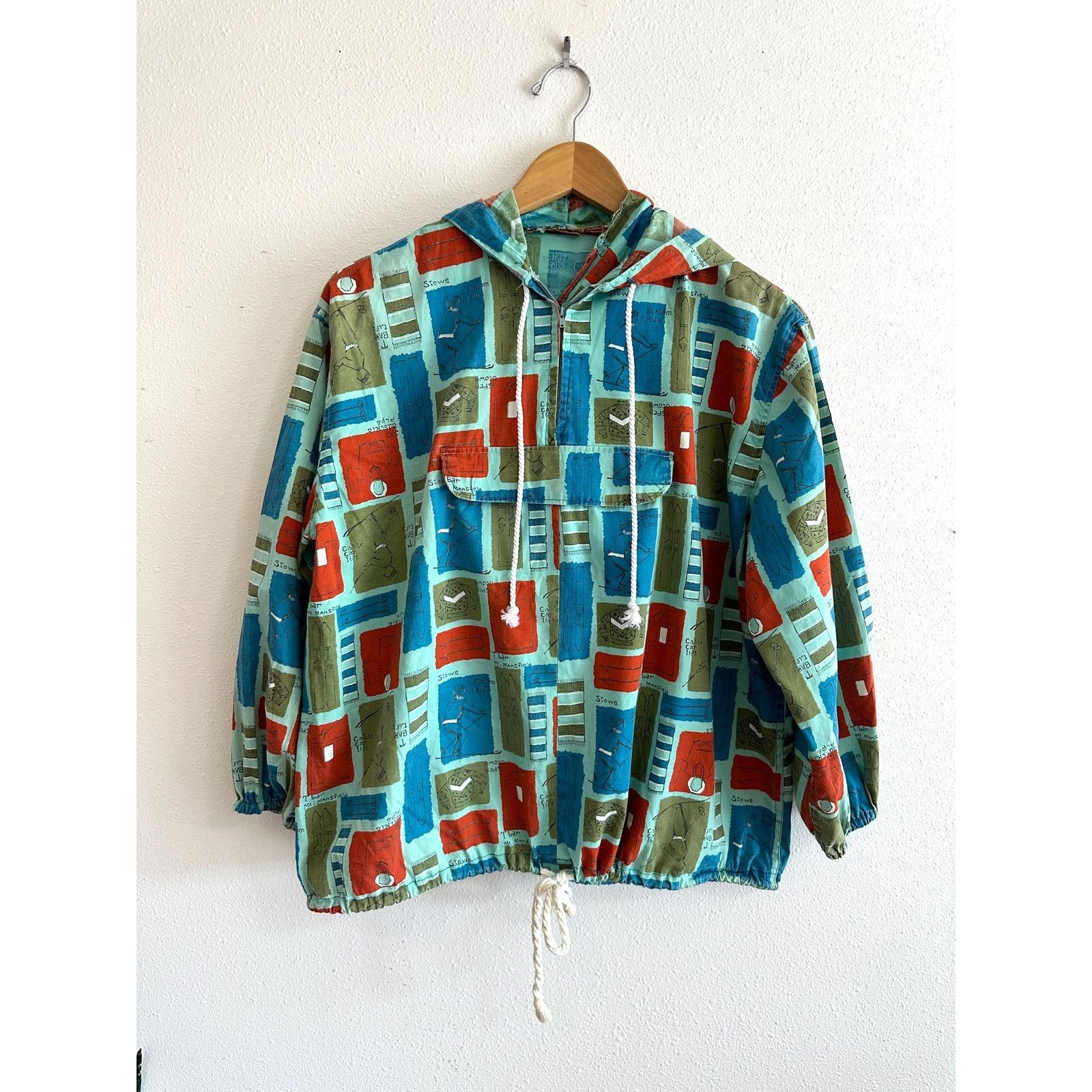 Other 60s Handmade Ski Theme Pullover Size US M / EU 48-50 / 2 - 3 Thumbnail