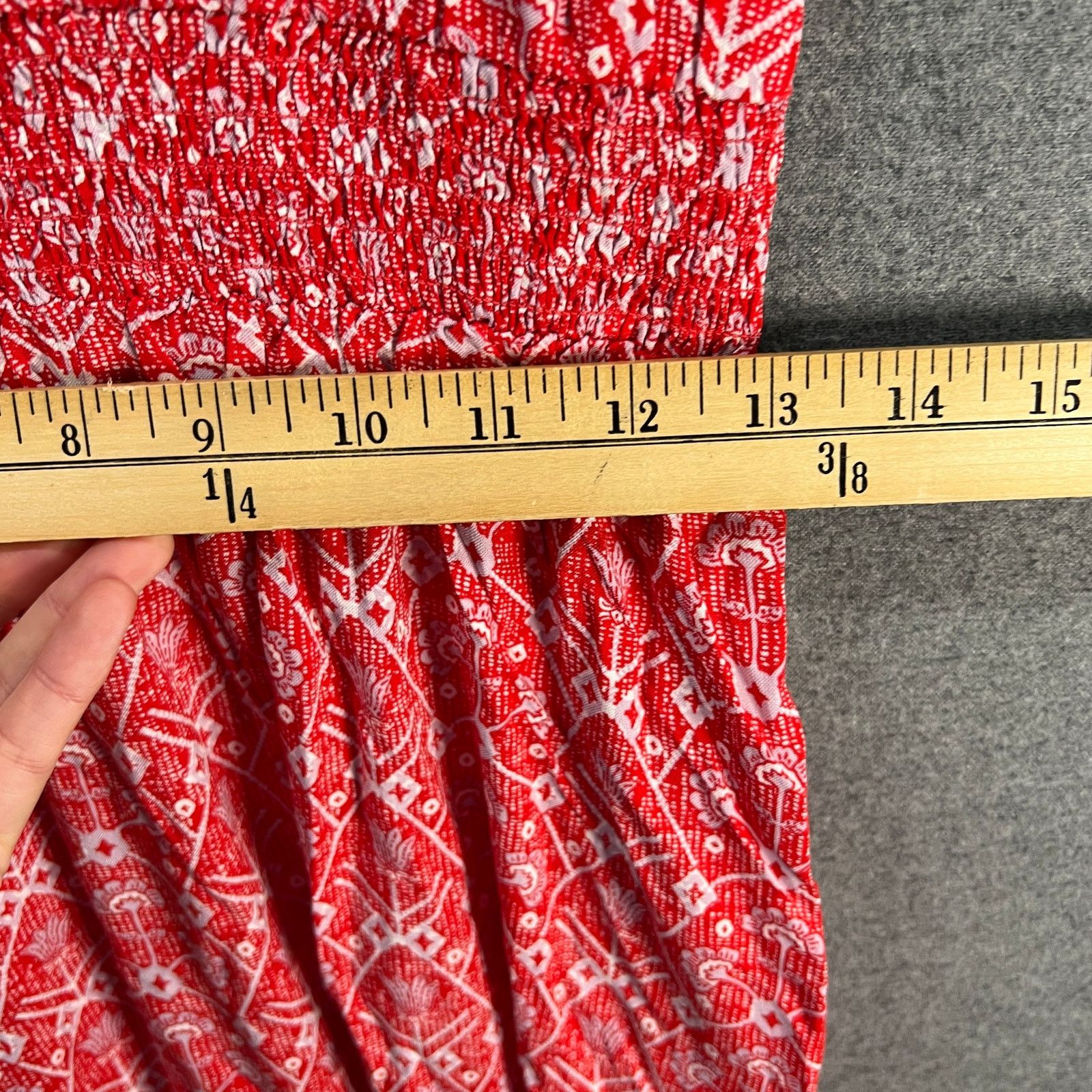 Other Destination 365 Regular Printed Short-Sleeve Midi Dress Red Size XS / US 0-2 / IT 36-38 - 9 Thumbnail