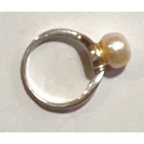 Other .925 Sterling Silver Ring With Genuine Pearl Accent-Size 5.7 Size ONE SIZE - 2 Thumbnail