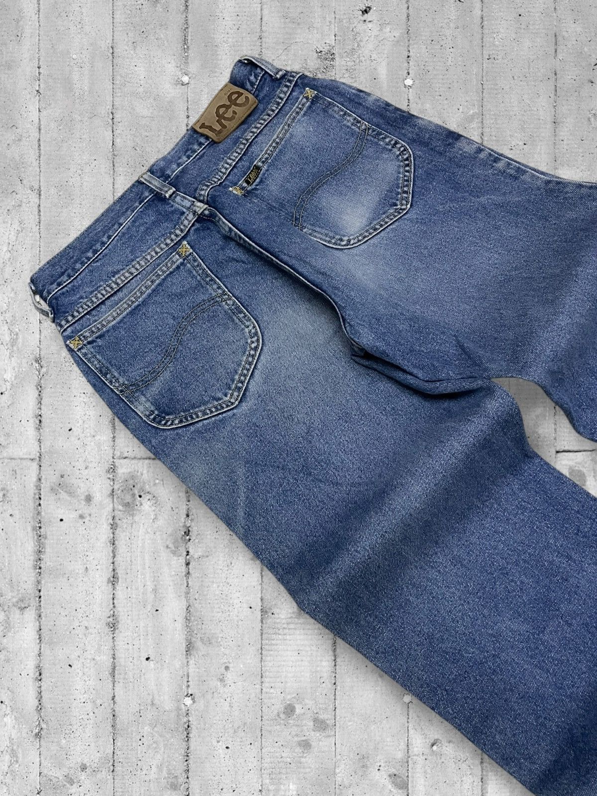 Designer × Lee × Vintage Vintage 1990s Designer Lee Raw Blue Denim Vintage Style Size US 27 - 14 Thumbnail