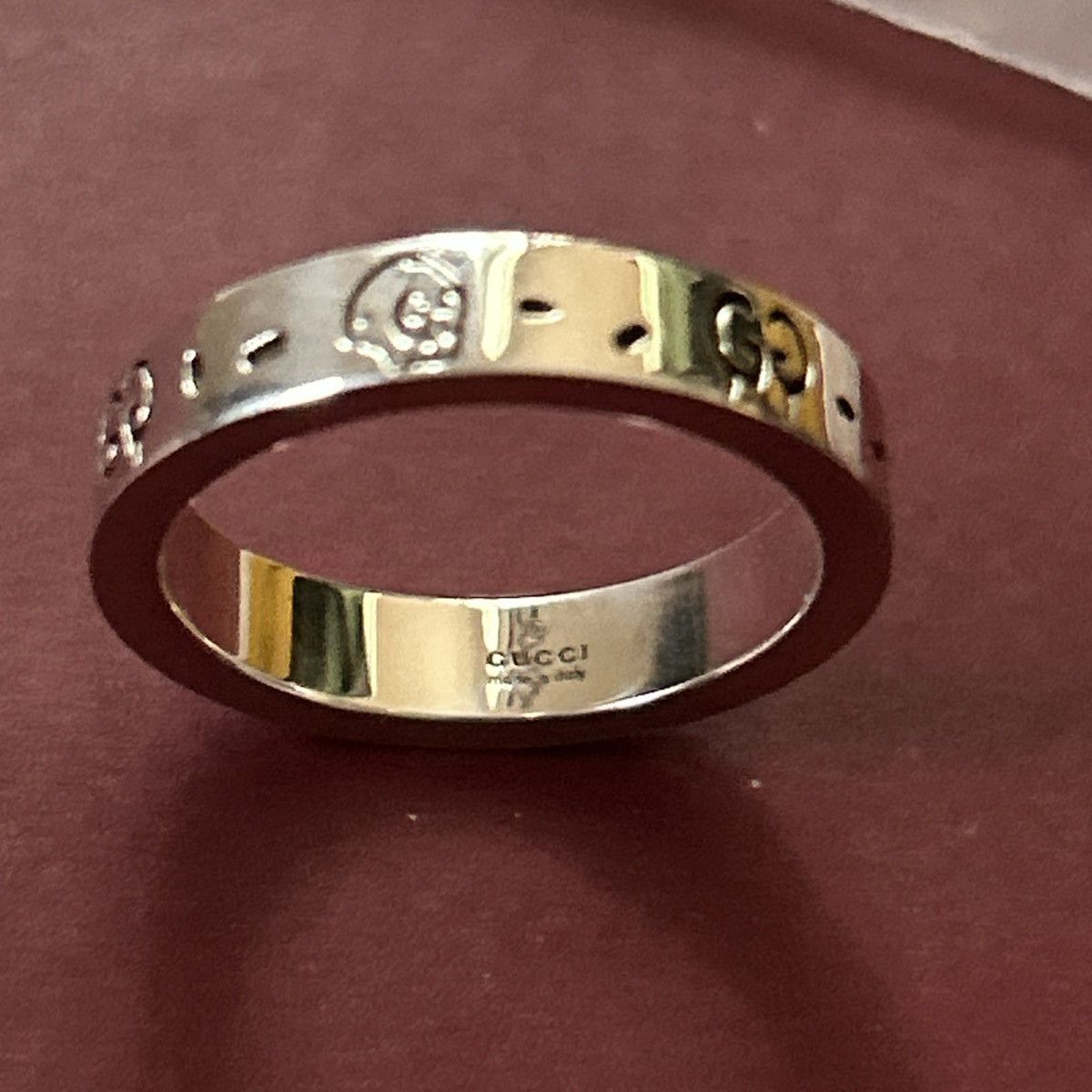 Gucci Gucci GG Ghost Costume Ring Silver Ag925 477932 Size ONE SIZE - 6 Thumbnail