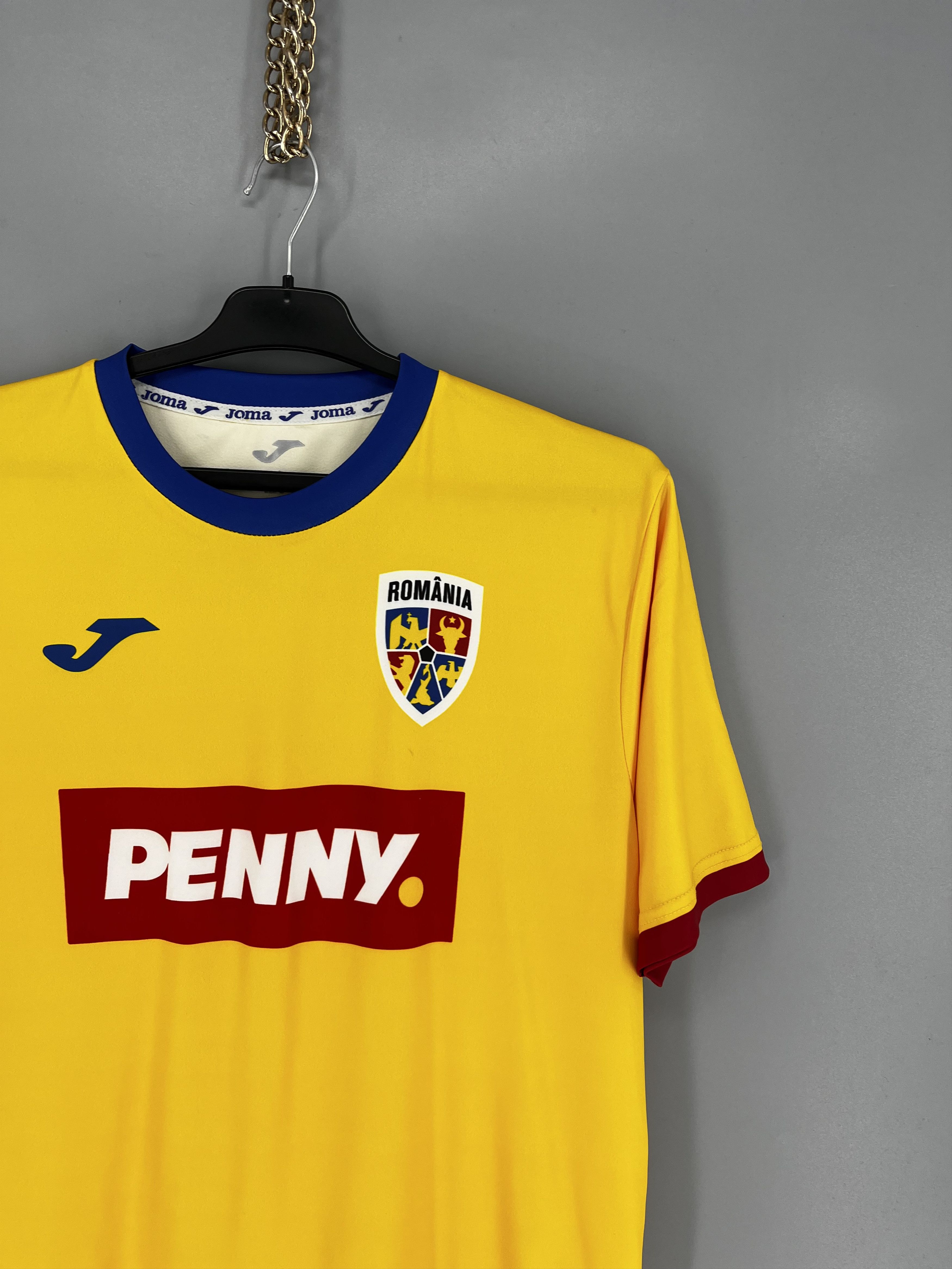 Joma Romania 2024-25 Joma Home Fan Football Shirt L Size US L / EU 52-54 / 3 - 5 Thumbnail