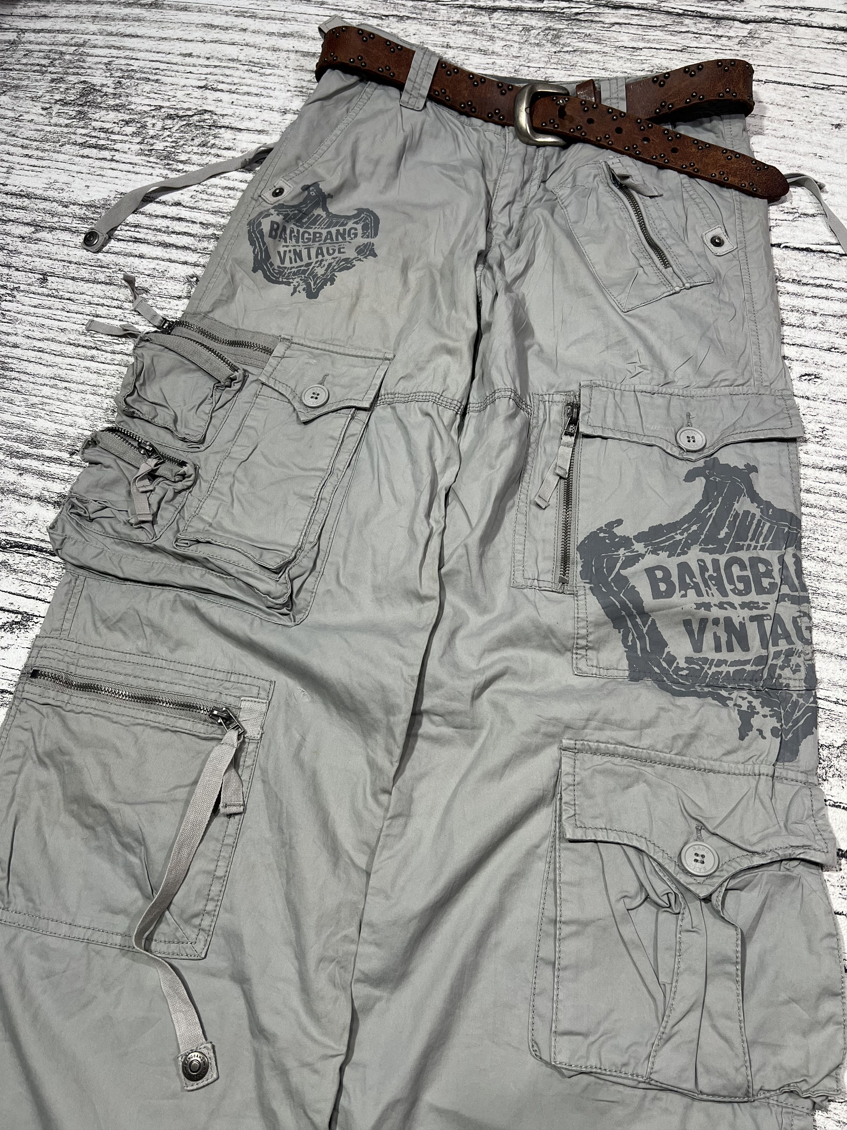 Japanese Brand 2000s Hysteric Bondage Adjustable Baggy Cargo y2k Lgb Ifsix Size US 28 / EU 44 - 2 Thumbnail