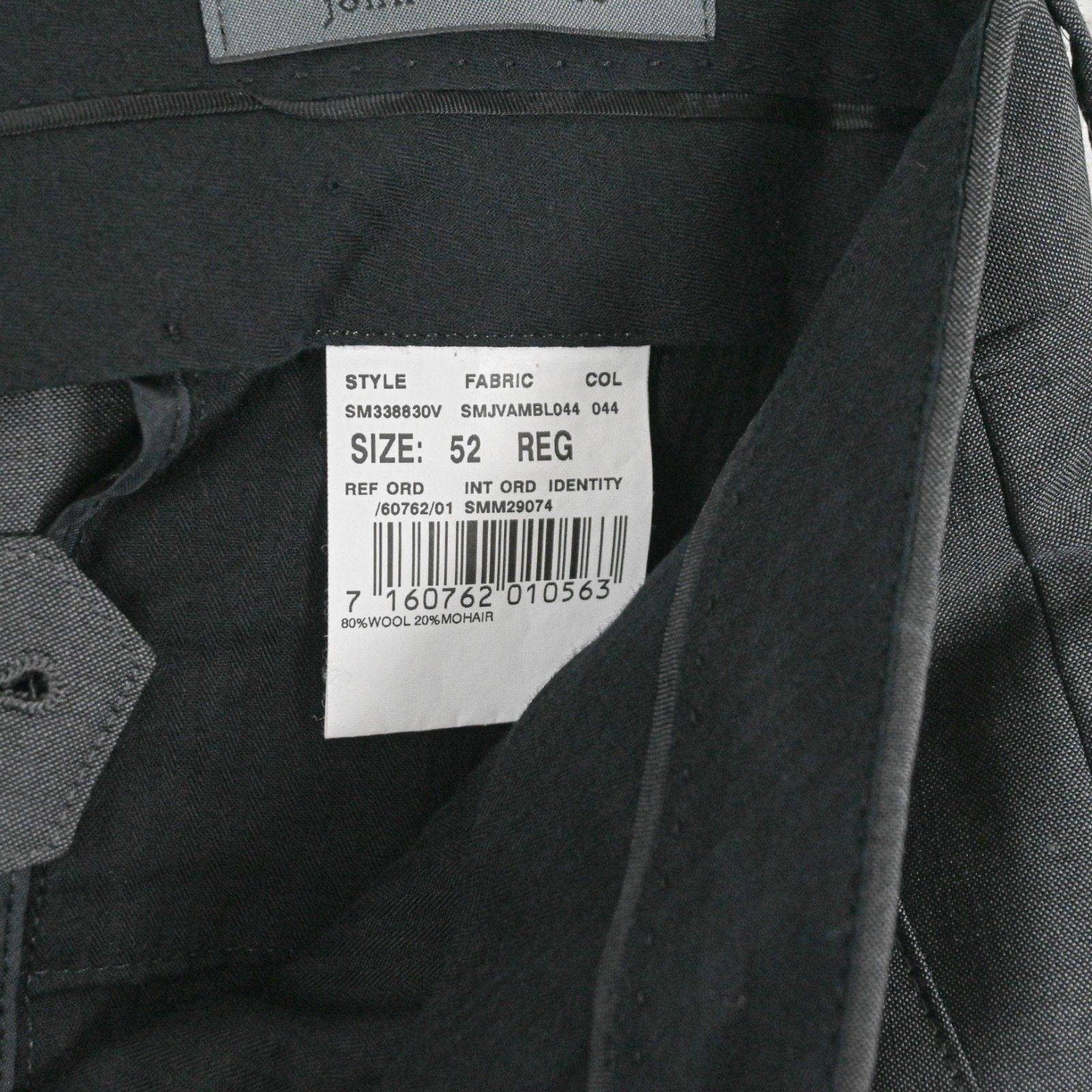 John Varvatos John Varvatos Collection Gray Suit Peak Lapal Wool Mohair Size 42R - 17 Thumbnail