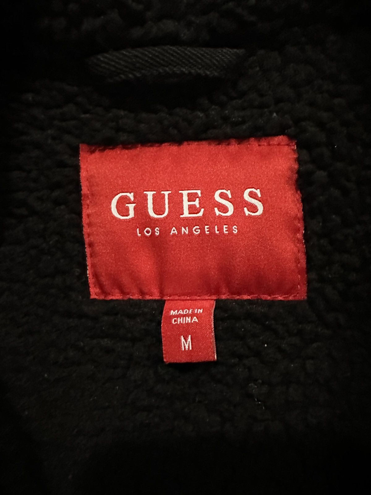 Guess × Vintage Guess Custom Denim Sherpa Jacket Tiger Size US M / EU 48-50 / 2 - 4 Thumbnail