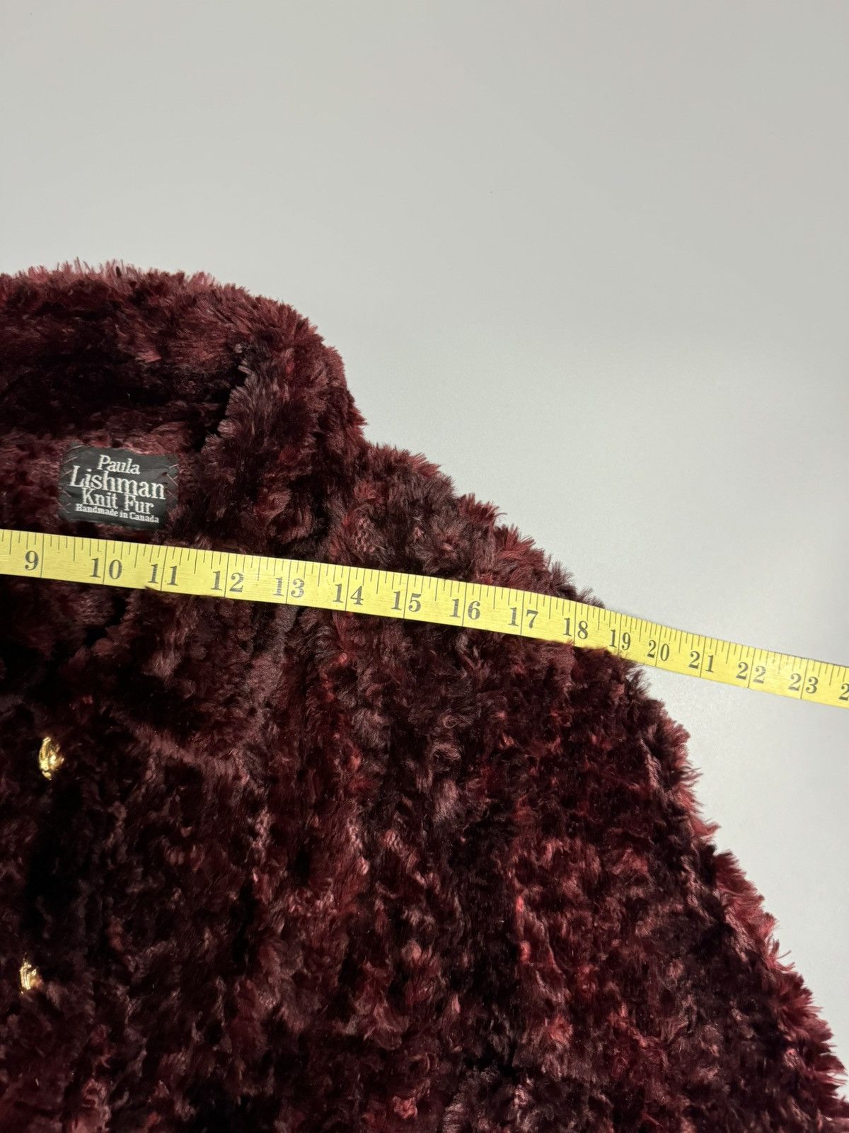 If Six Was Nine Paula Lishman Handmade Knit Fur Jacket Size M / US 6-8 / IT 42-44 - 15 Thumbnail