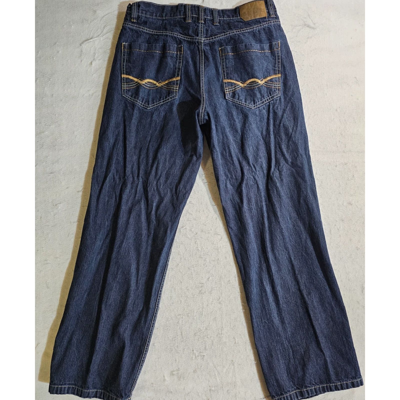 Vintage VINTAGE Mecca Jeans Baggy Denim 90s Y2K Grunge Hip Hop Mens 38x34 Blue Jeans Size US 38 / EU 54 - 7 Thumbnail