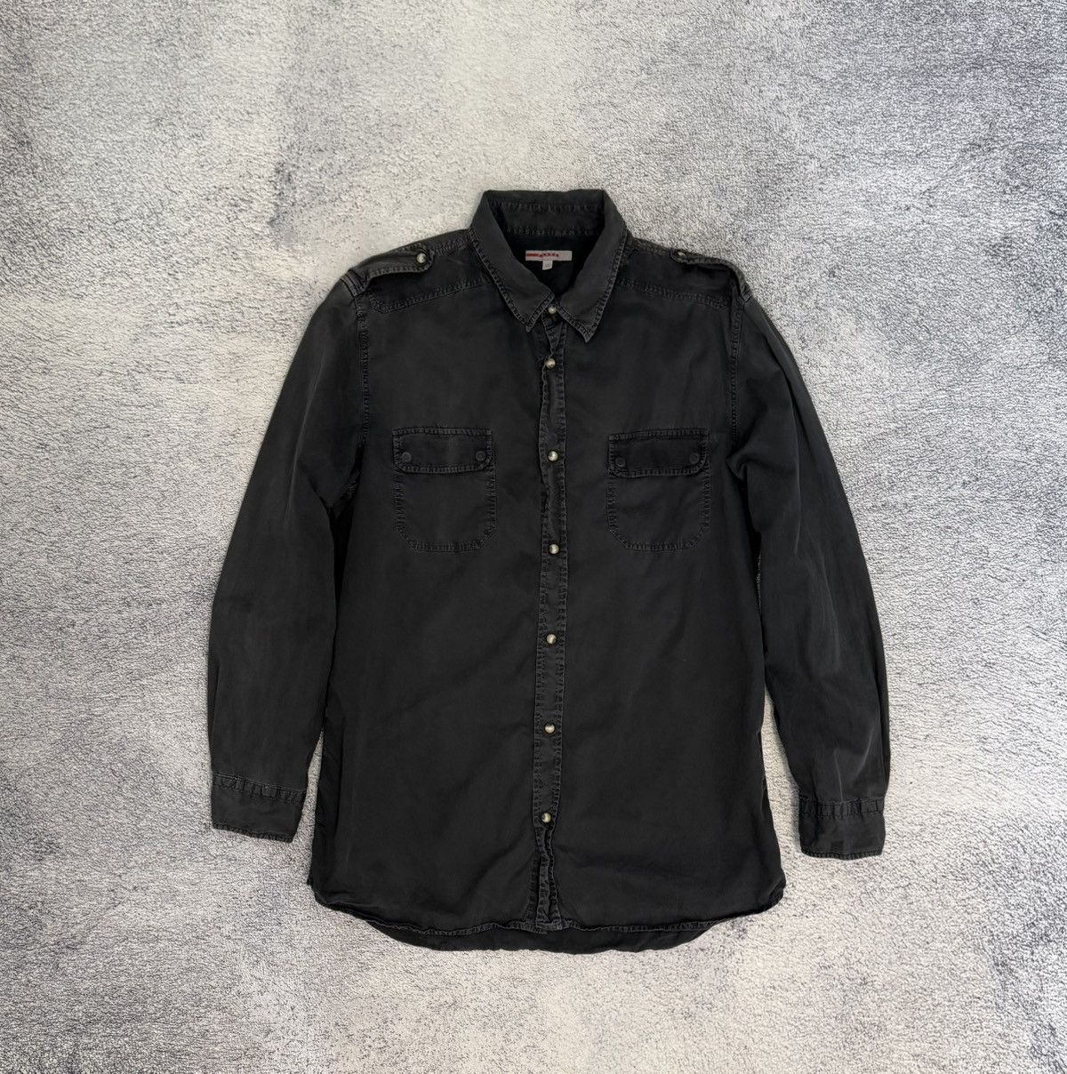 Prada Vintage Prada Military Shirt Utility Cotton Men 45 L Rare Size US L / EU 52-54 / 3 - 2 Thumbnail