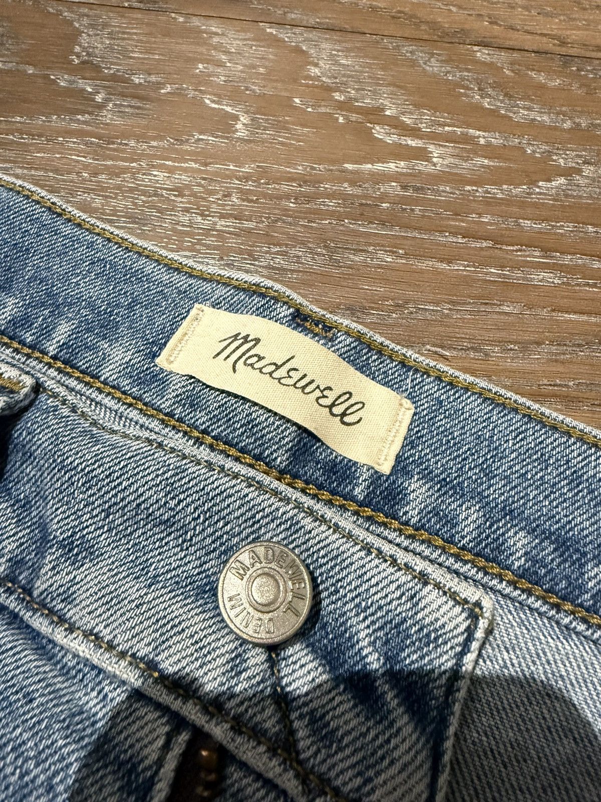 Madewell × Vintage Faded Blue Vintage style denim jeans Size US 29 - 3 Thumbnail