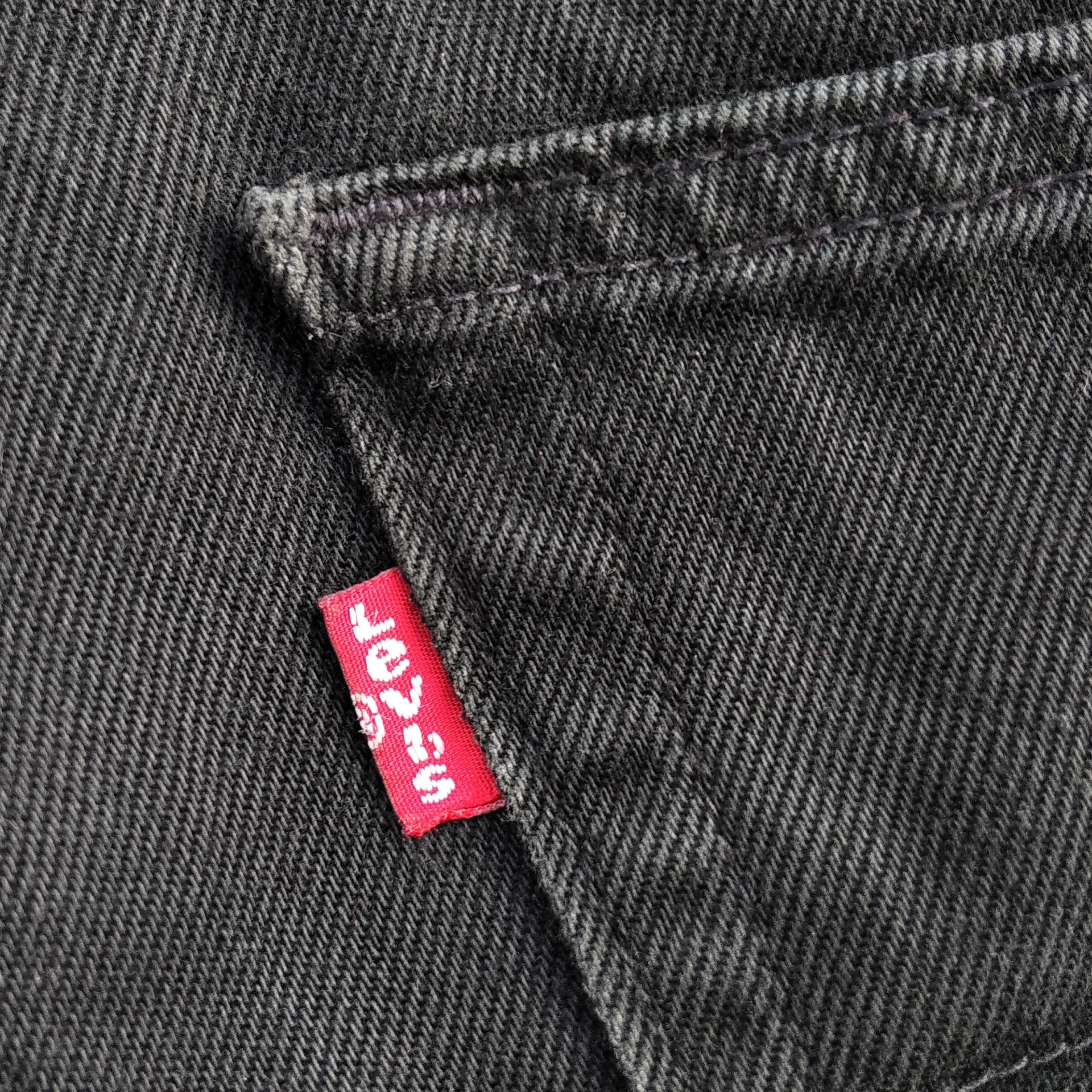 Unsound Rags Vintage 00's LEVI'S 505 Full Black Jeans Size US 33 - 6 Thumbnail