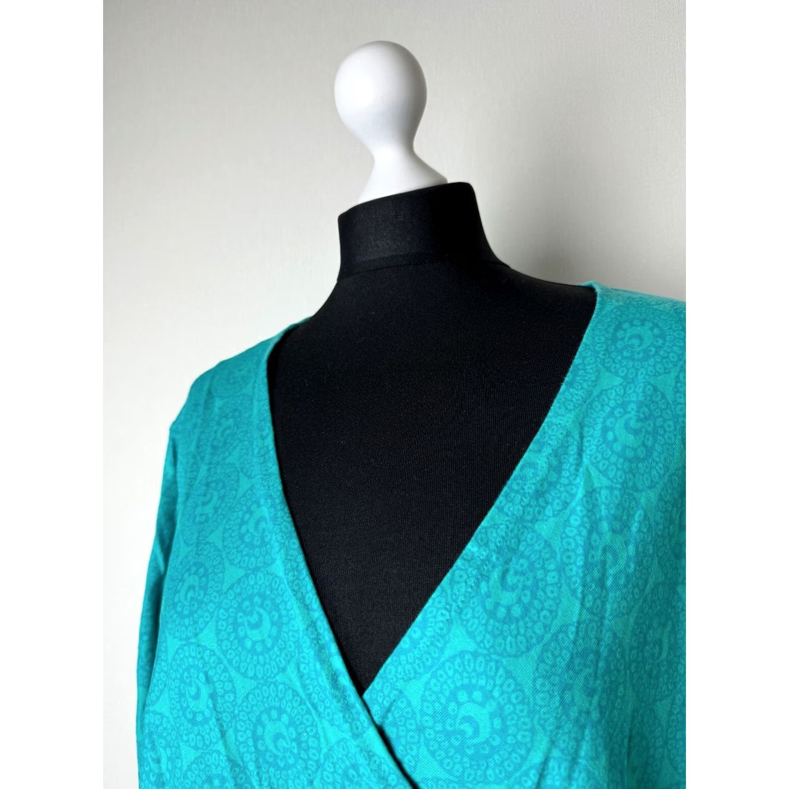 Marimekko marimekko womens XL blue long sleeve wrap shirt Size XL / US 12-14 / IT 48-50 - 4 Thumbnail