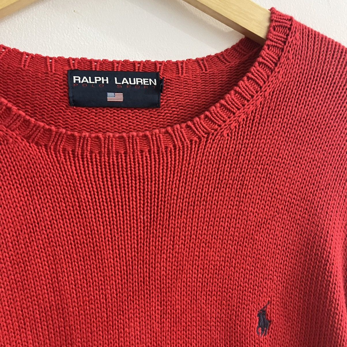 Ralph Lauren Vintage Raplh Lauren Polo Sport Knit Sweater Size US L / EU 52-54 / 3 - 4 Thumbnail