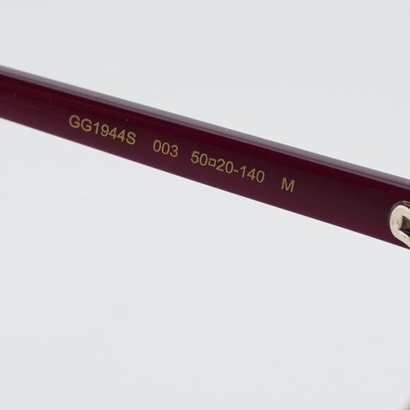 Gucci Gucci GG1944S 003 Sunglasses Plum Rectangle Frame Size ONE SIZE - 6 Thumbnail