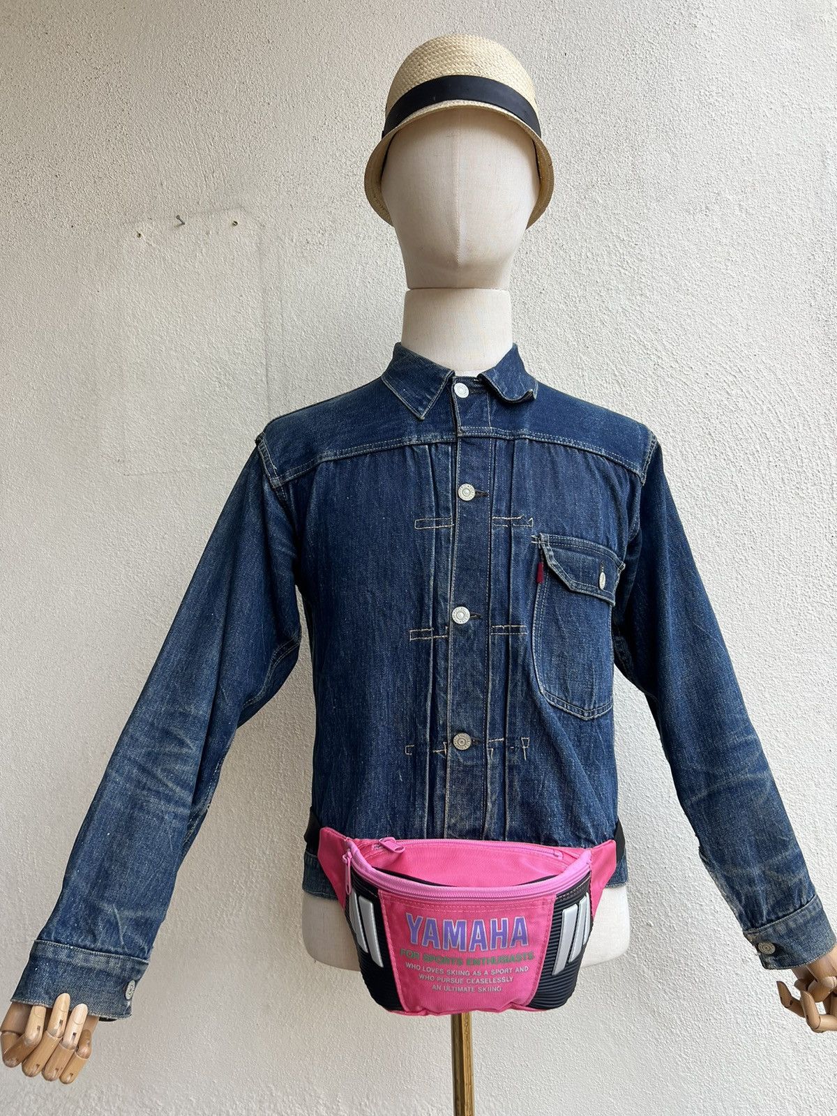 Vintage Vintage 90s Yamaha Japan Pink Waist Bag Size ONE SIZE - 9 Thumbnail