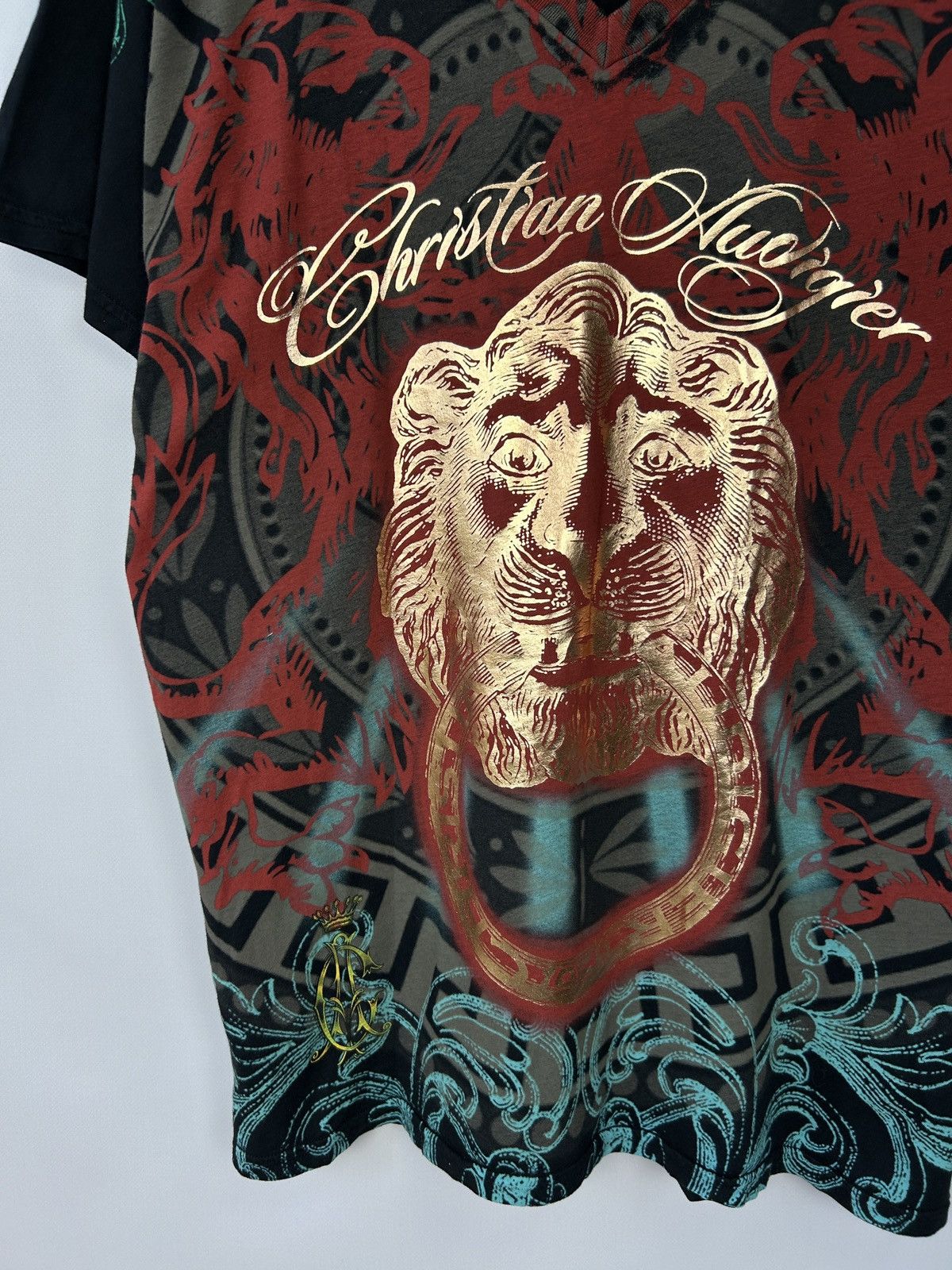Ed Hardy Ed Hardy by Christian Audigier Lion Print T Shirt Size XL Size US XL / EU 56 / 4 - 5 Thumbnail