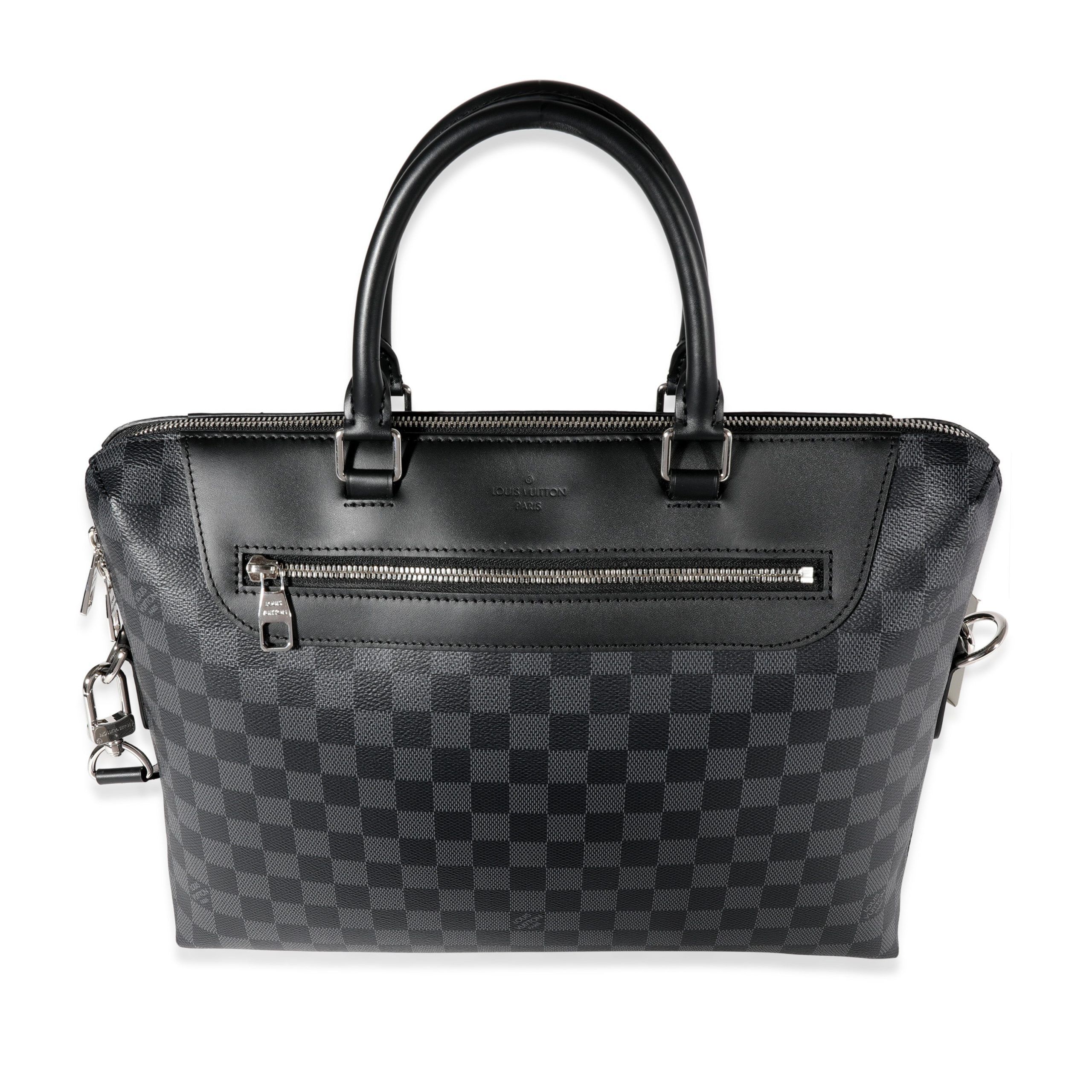 image of Louis Vuitton Damier Graphite Porte-Documents Jour Nm in Black, Women's