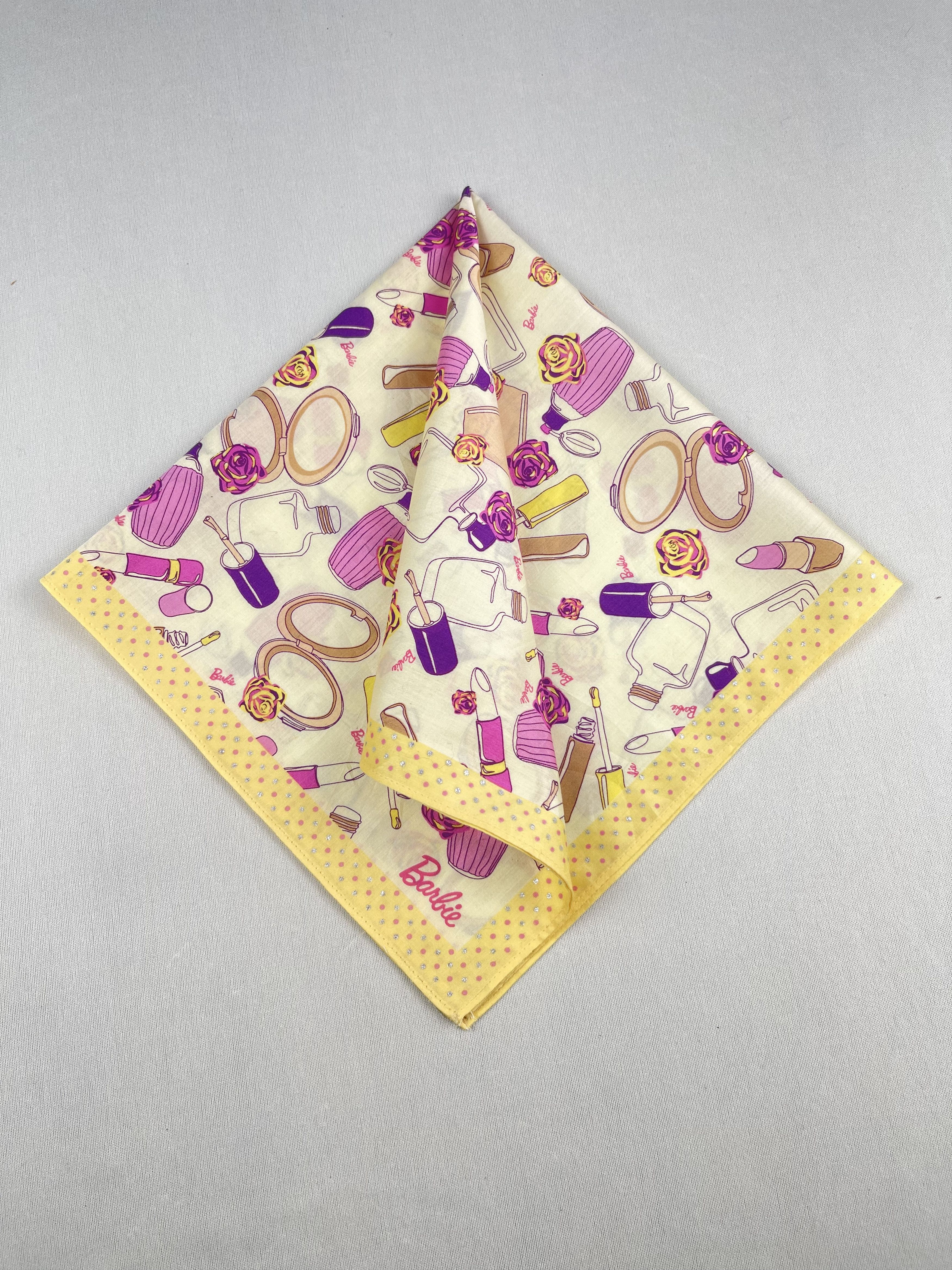 Japanese Brand Vintage Barbie Handkerchief Pocket Square Bandana HM0085 Size ONE SIZE - 2 Thumbnail