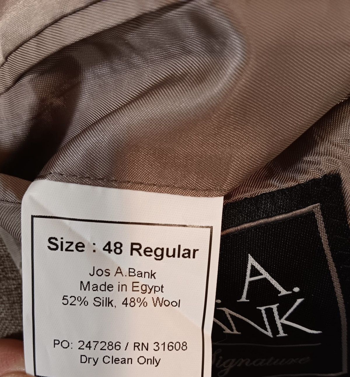 Jos. A. Bank Jos A Bank Blazer Sport Coat 48R Mens Signature Tailored Fit Size 48R - 8 Thumbnail