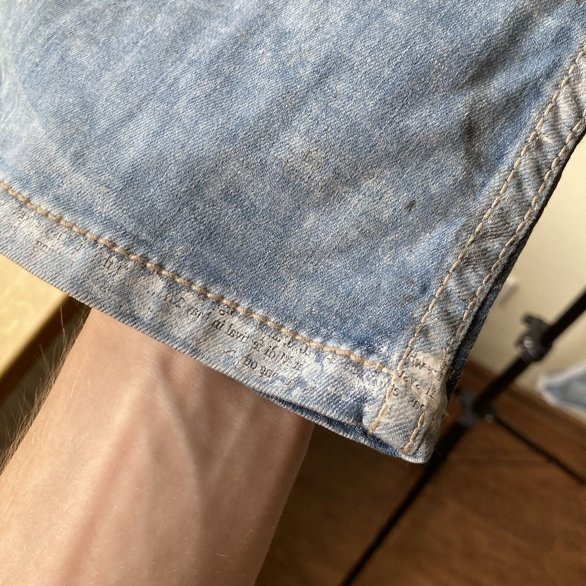 Vintage Japan Newspaper Tough Jeans Patchwork Size US 32 / EU 48 - 13 Thumbnail