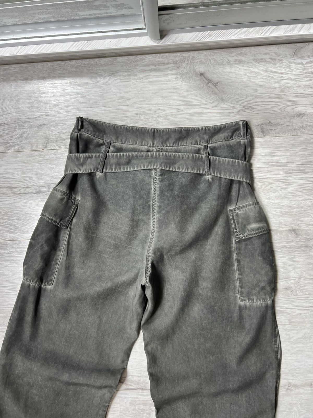 Cop Copine Cop. Copine High Waisted Lyocell Belted Cargo Pants Size 38 Size 27" / US 4 / IT 40 - 10 Thumbnail