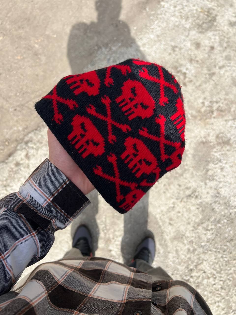 Vintage VERY RARE SKULL MONOGRAM DESIGNER HATS JAPANESE SK8 Y2K 90s Size ONE SIZE - 3 Thumbnail