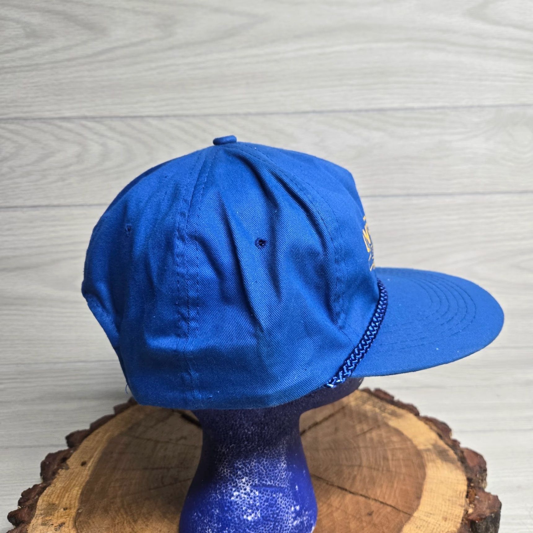 Honda VINTAGE Honda Solid Blue Baseball Cap Hat Snapback One Size Cars Dealership Mens Size ONE SIZE - 3 Thumbnail