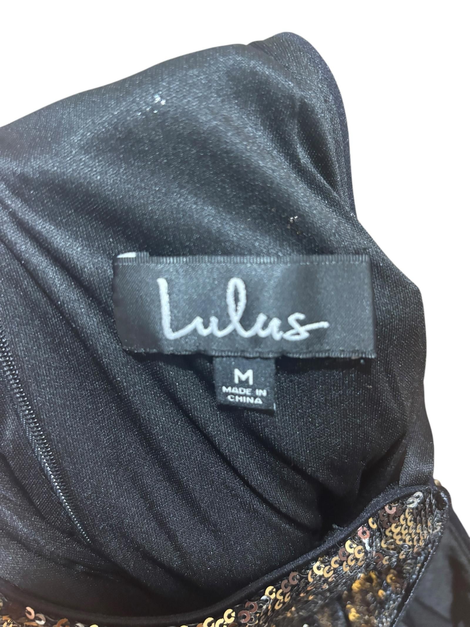 Lulus NWT Lulu’s Gold/Brown/Silver Sequin Evening Dress Size M / US 6-8 / IT 42-44 - 6 Thumbnail