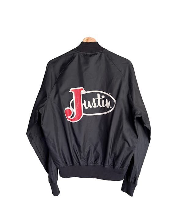 Vintage Justin CHALK LINE Bomber Jacket