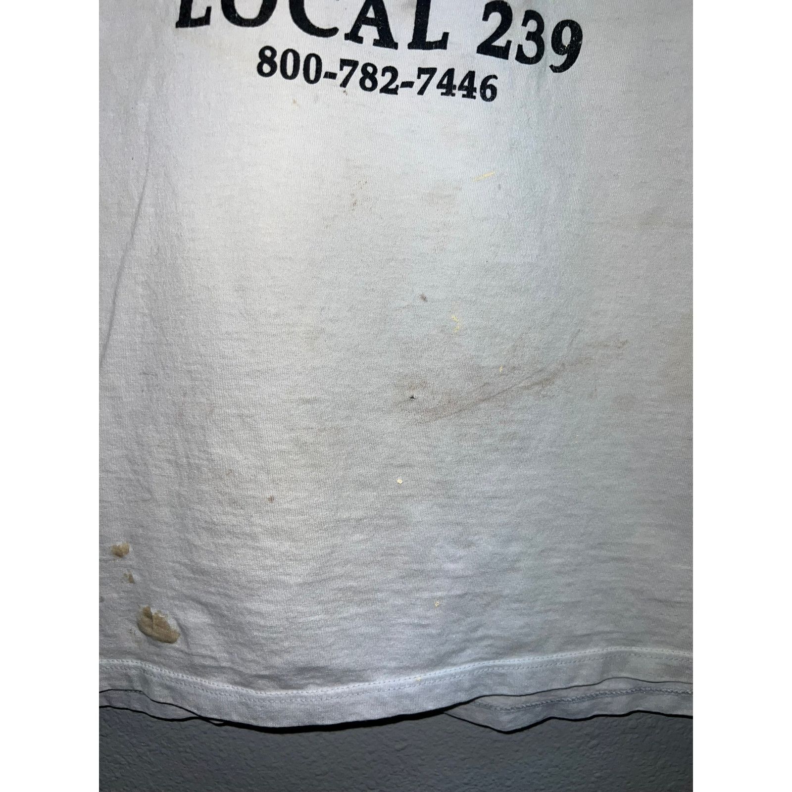 Vintage Vintage Manure Movers Of America Shirt Local 239 Union Tee L Size US L / EU 52-54 / 3 - 6 Thumbnail