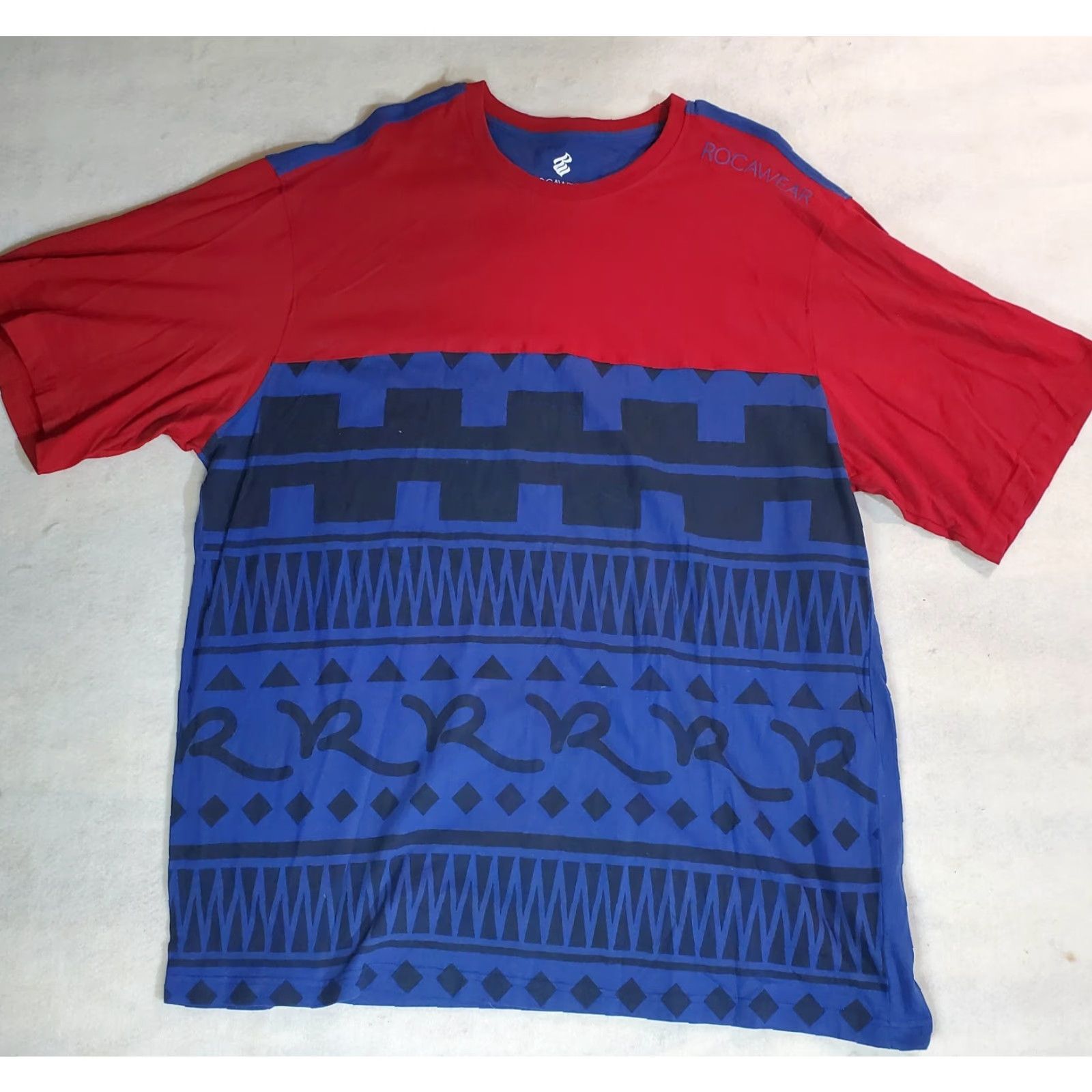 Rocawear Rocawear Denim Co. Men's Geometric Design T-Shirts Mens Size Big & Tall 4XB Size US XXL / EU 58 / 5 - 2 Thumbnail