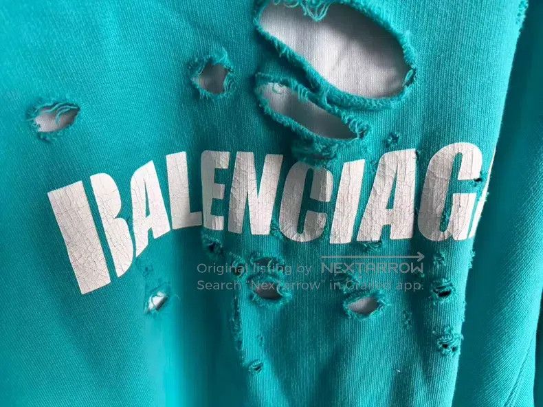 Balenciaga Balenciaga Alphabet Print Hole Hoodie Sweatshirt Size US XS / EU 42 / 0 - 3 Thumbnail
