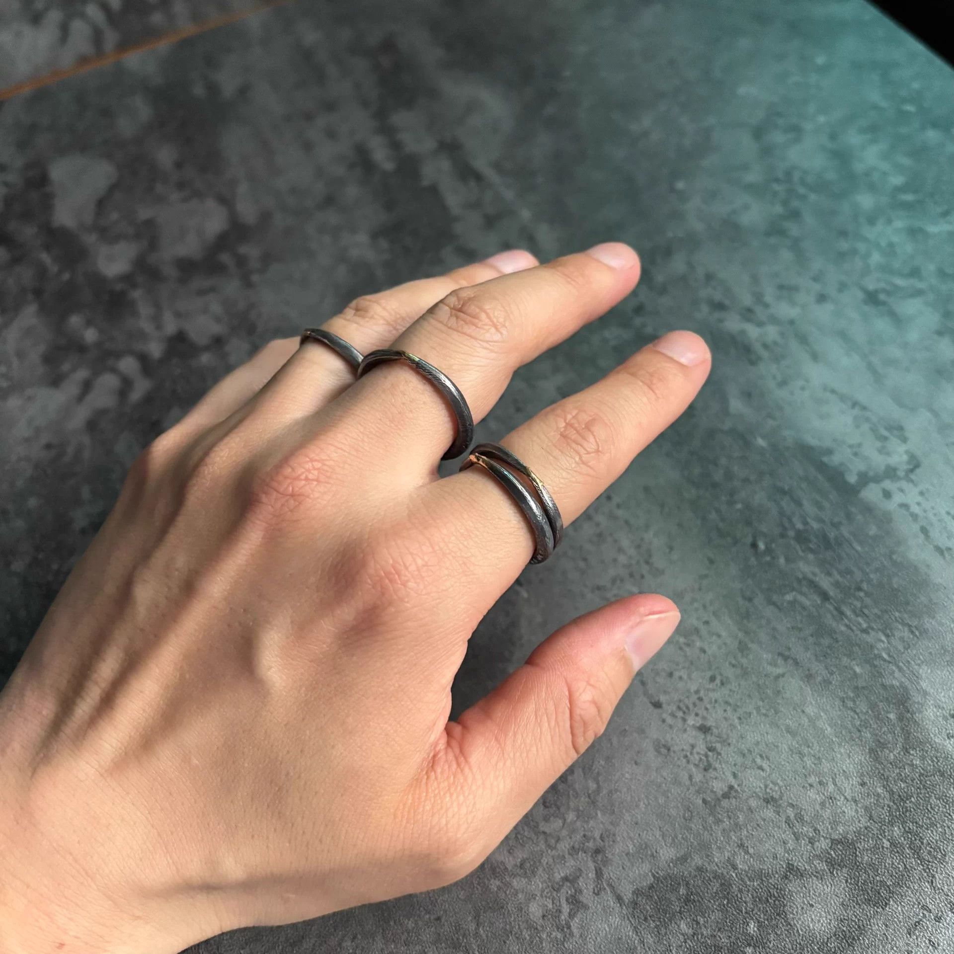 DETAJ Detaj Aged 18K GP Sterling Silver R Je Suis Comme Je Suis Size ONE SIZE - 9 Thumbnail