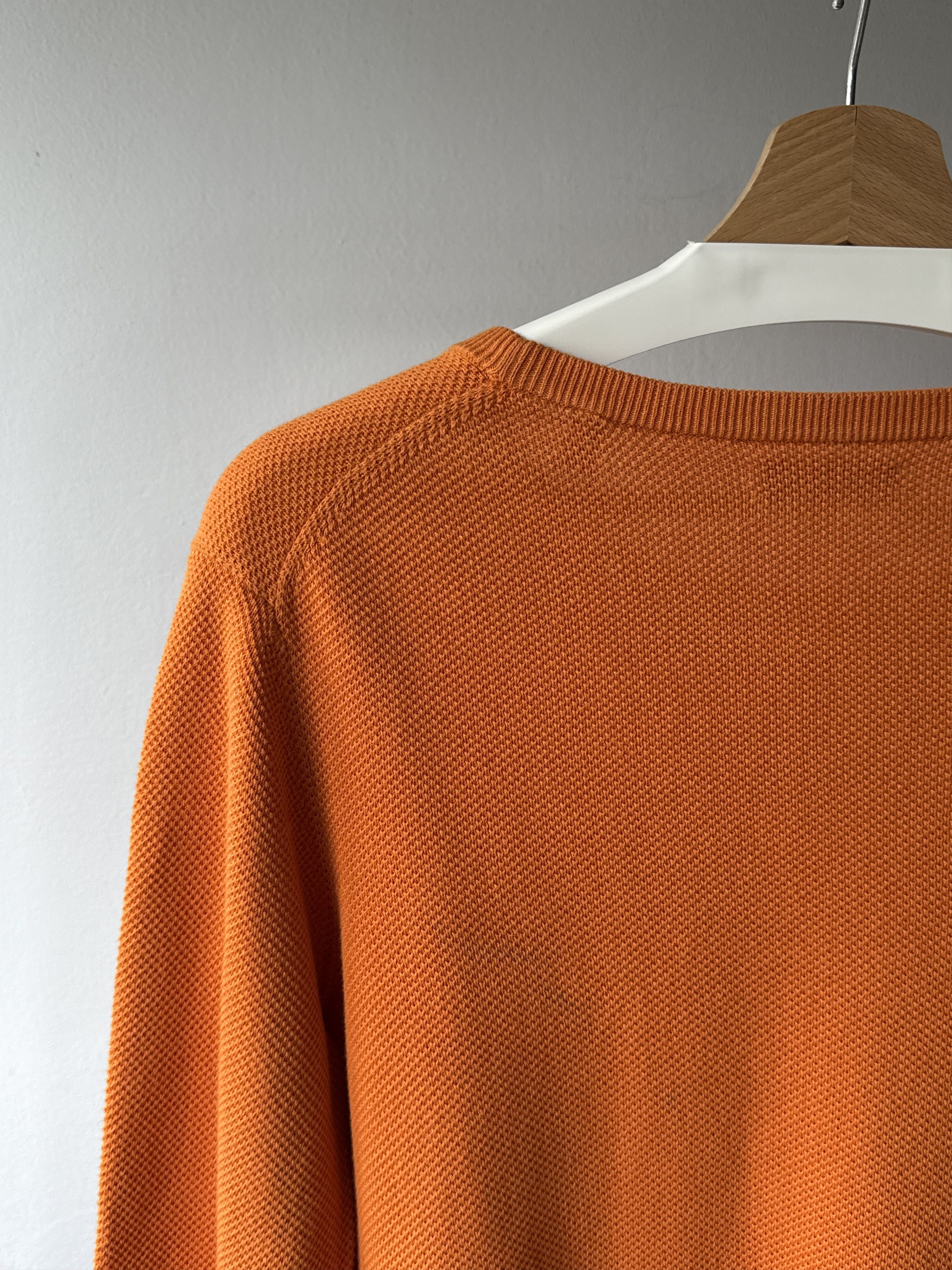 Gant Gant Shield Logo Orange Cotton Classic L/S Jumper Sweater Size M / US 6-8 / IT 42-44 - 4 Thumbnail