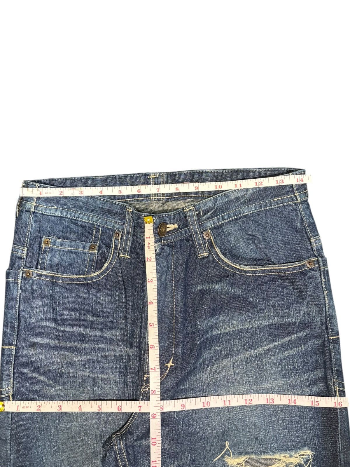 Acne Studios Vintage Japanese Brand Lot 0000 Distressed Jeans Size 29" - 6 Thumbnail