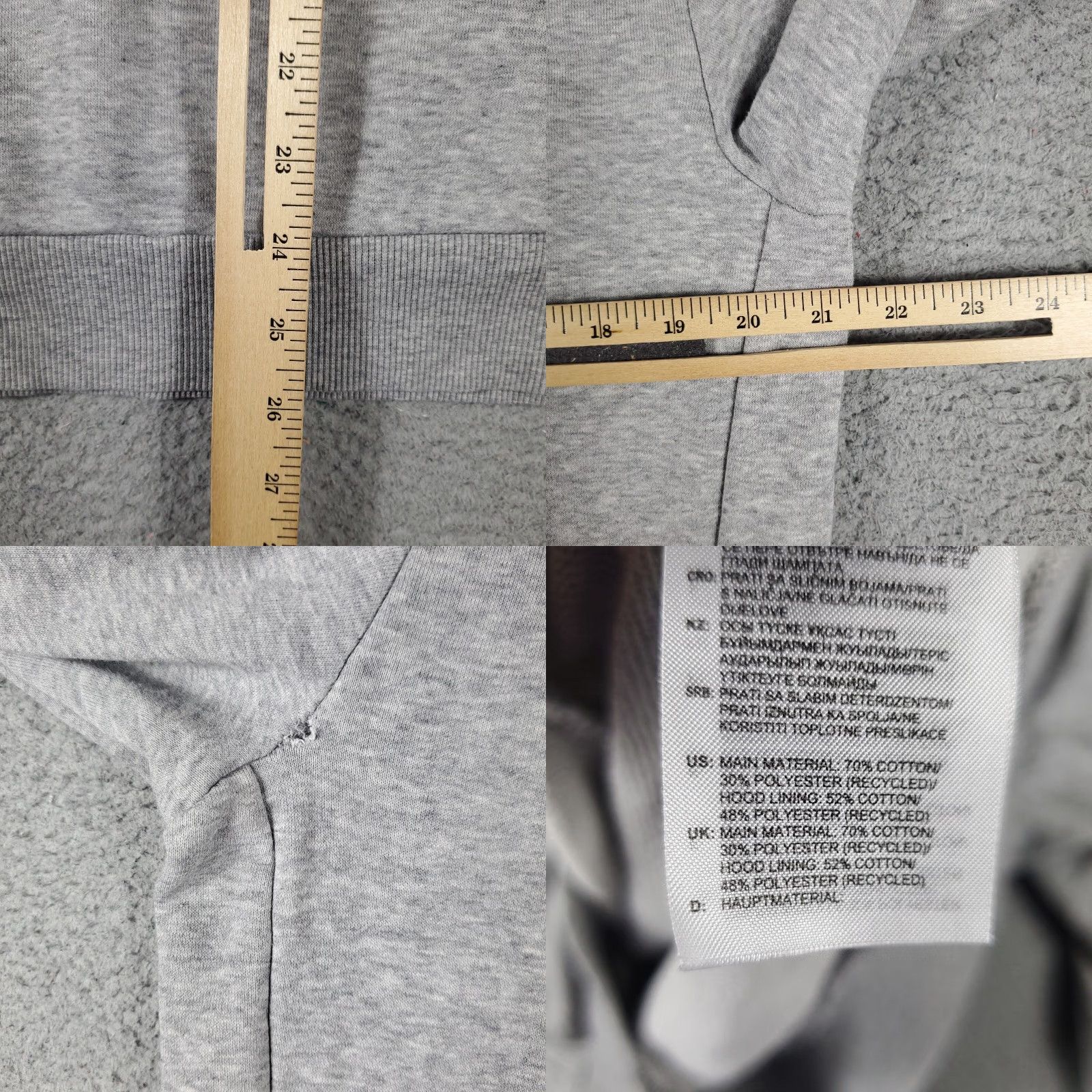 Adidas Adidas Hoodie Mens Medium Gray Casual Pullover Sweatshirt Size US M / EU 48-50 / 2 - 8 Thumbnail