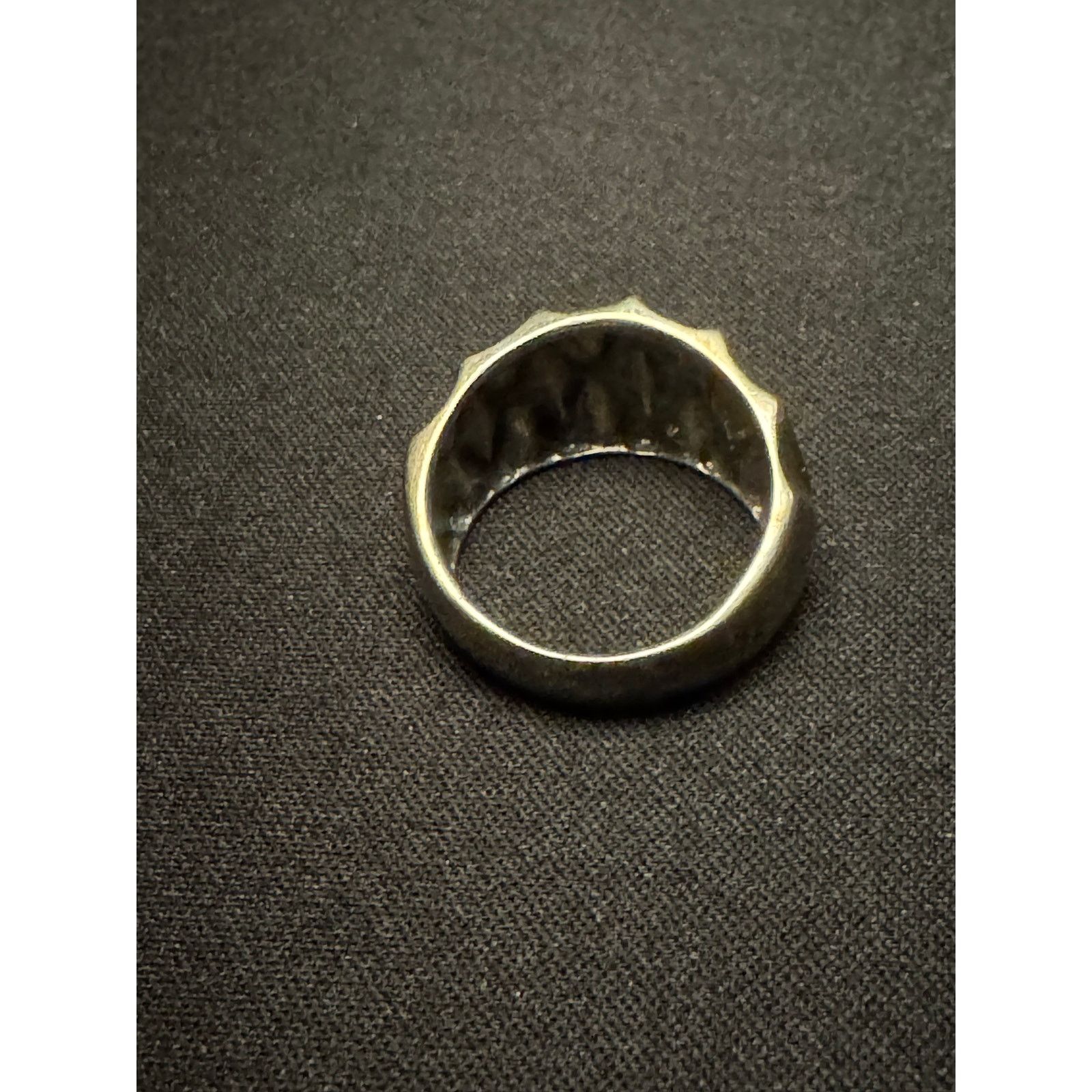 Other Vintage 925 Silver Geometric Texture Size 8 Size ONE SIZE - 5 Thumbnail