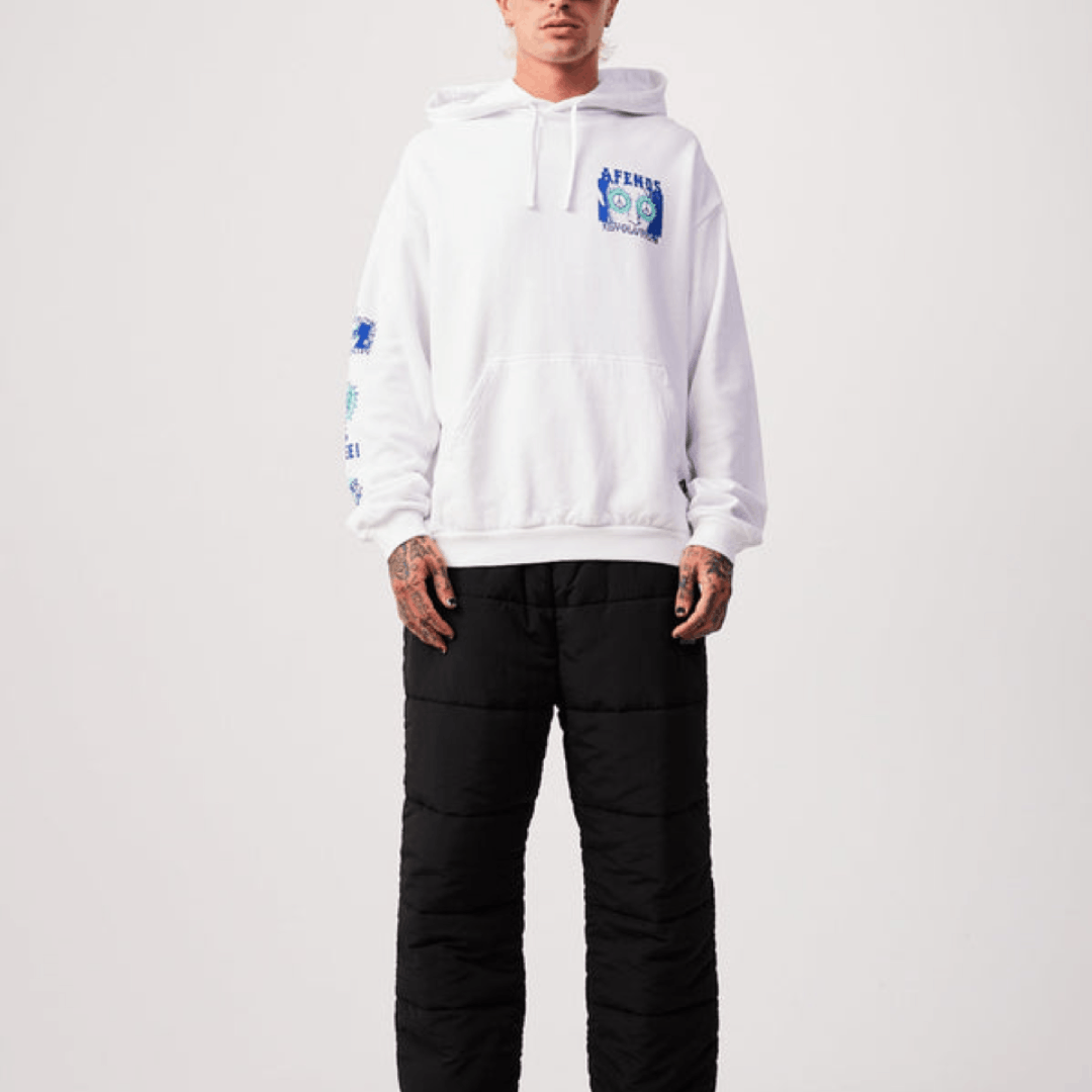 Afends NWT Afends - Utopia - Men's White Organic Hoodie - Medium Size US M / EU 48-50 / 2 - 17 Thumbnail