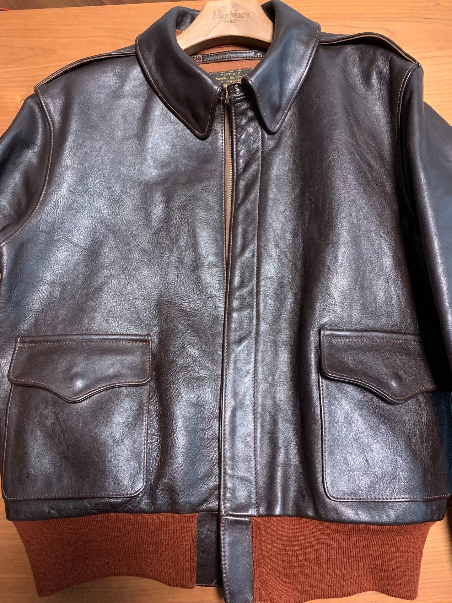 Japanese Brand THE FEW 10th Anniv A-2 Horsehide Jacket Size US XS / EU 42 / 0 - 1 Thumbnail
