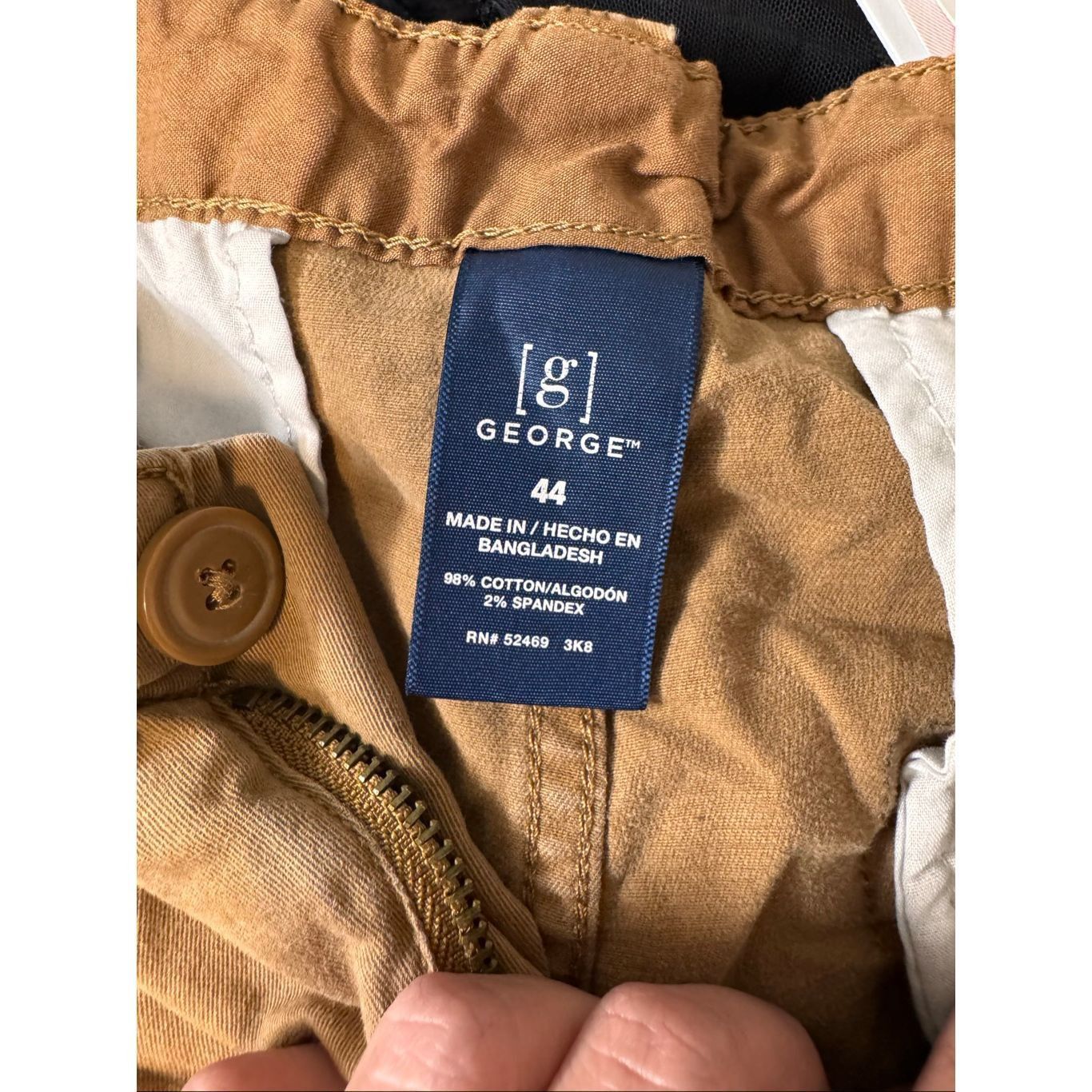 George George Men’s Brown Cargo Shorts Size 44 Stretch Cotton Utili Size US 44 / EU 60 - 6 Thumbnail