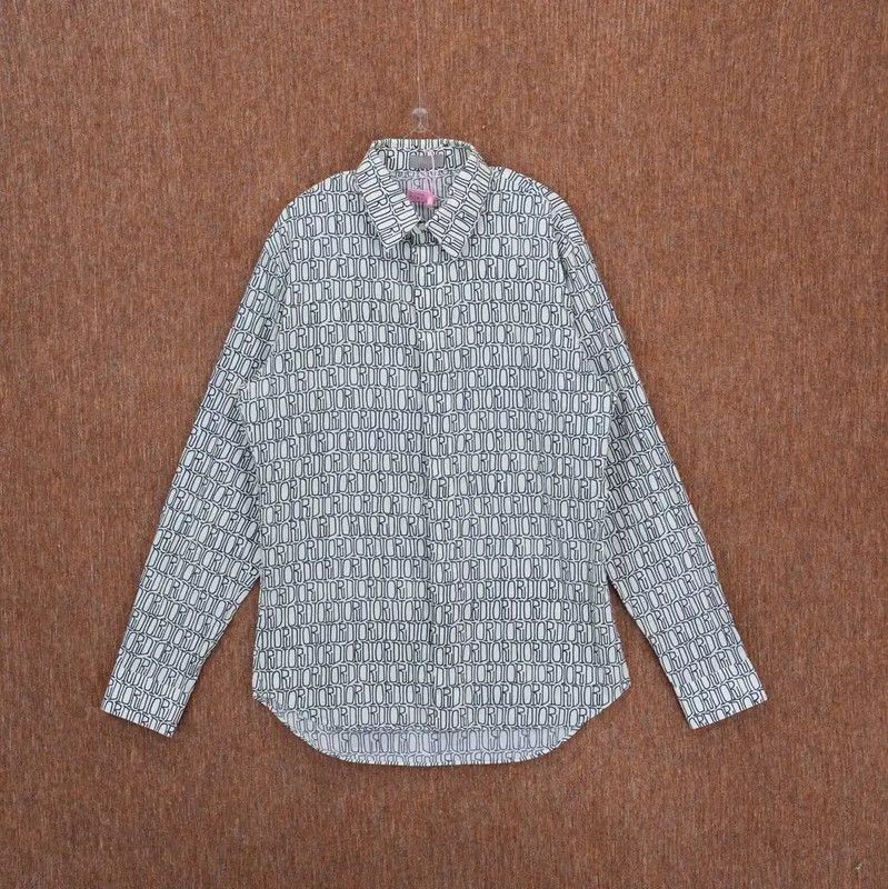 Dior Dior Men's Long Sleeve Shirt with Letter Pattern 0089 Size US S / EU 44-46 / 1 - 1 Thumbnail