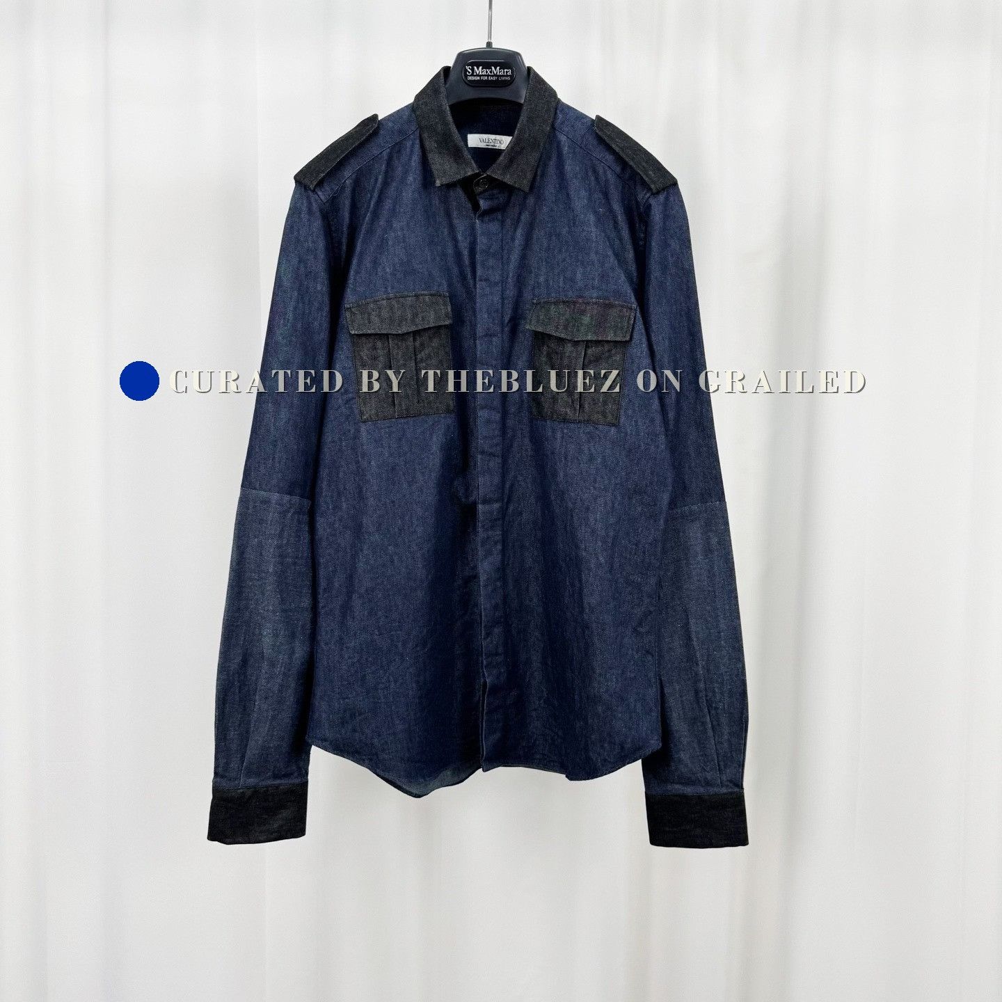 Valentino Valentino Patchwork Denim Long-Sleeve Shirt Size US XXS / EU 40 - 1 Thumbnail