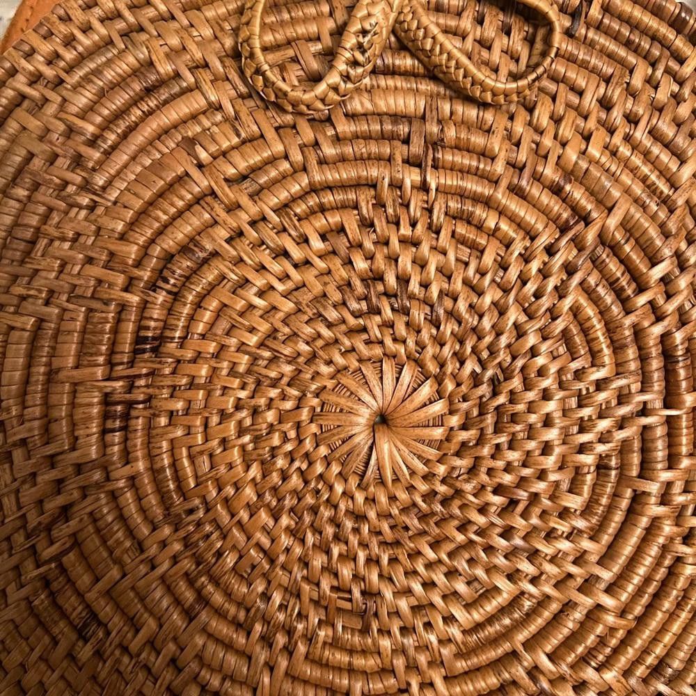 Designer ROUND RATTAN BAG (MEDIUM) Size ONE SIZE - 2 Thumbnail