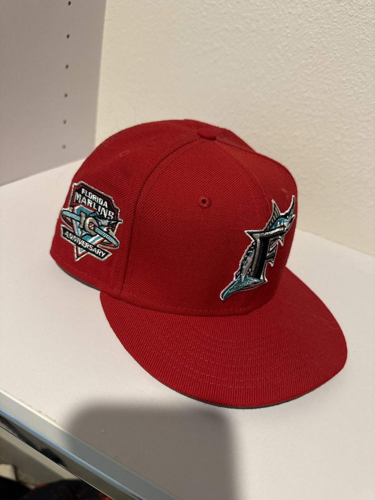 New Era Florida Marlins 10th Anniversary Patch Fitted Size ONE SIZE - 2 Thumbnail