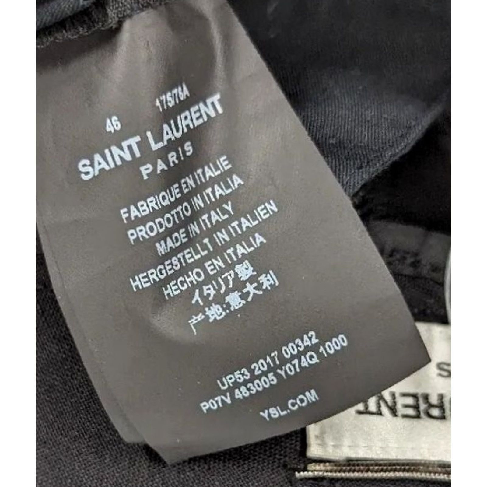 Yves Saint Laurent Saint Laurent Pants Men 33 in 36 in Inseam 33" Black Dress Pants FW 2017 Hedi Slimane 46 Regular Leather? Size US 30 / EU 46 - 6 Thumbnail