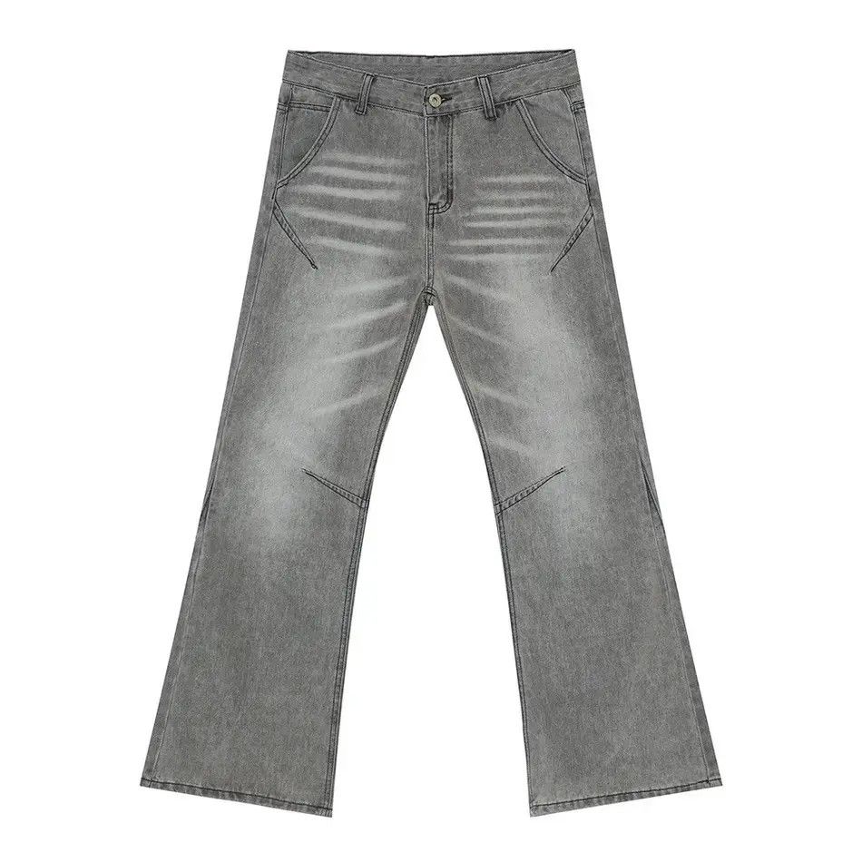 Japanese Brand Retro straight high street water pattern jeans Size US 32 / EU 48 - 5 Thumbnail